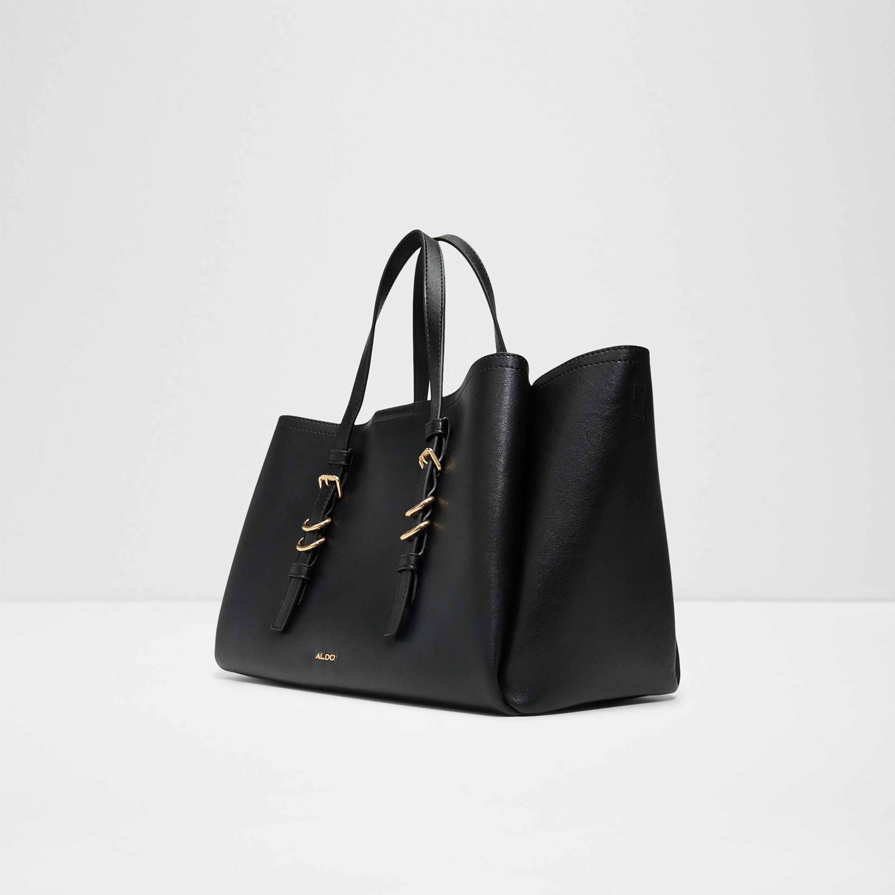 Aldo Meleah Plain Double Handle Tote Bag with Magnetic Closure & Adjustable Strap-women-bagsandwallets-handbags-image-2