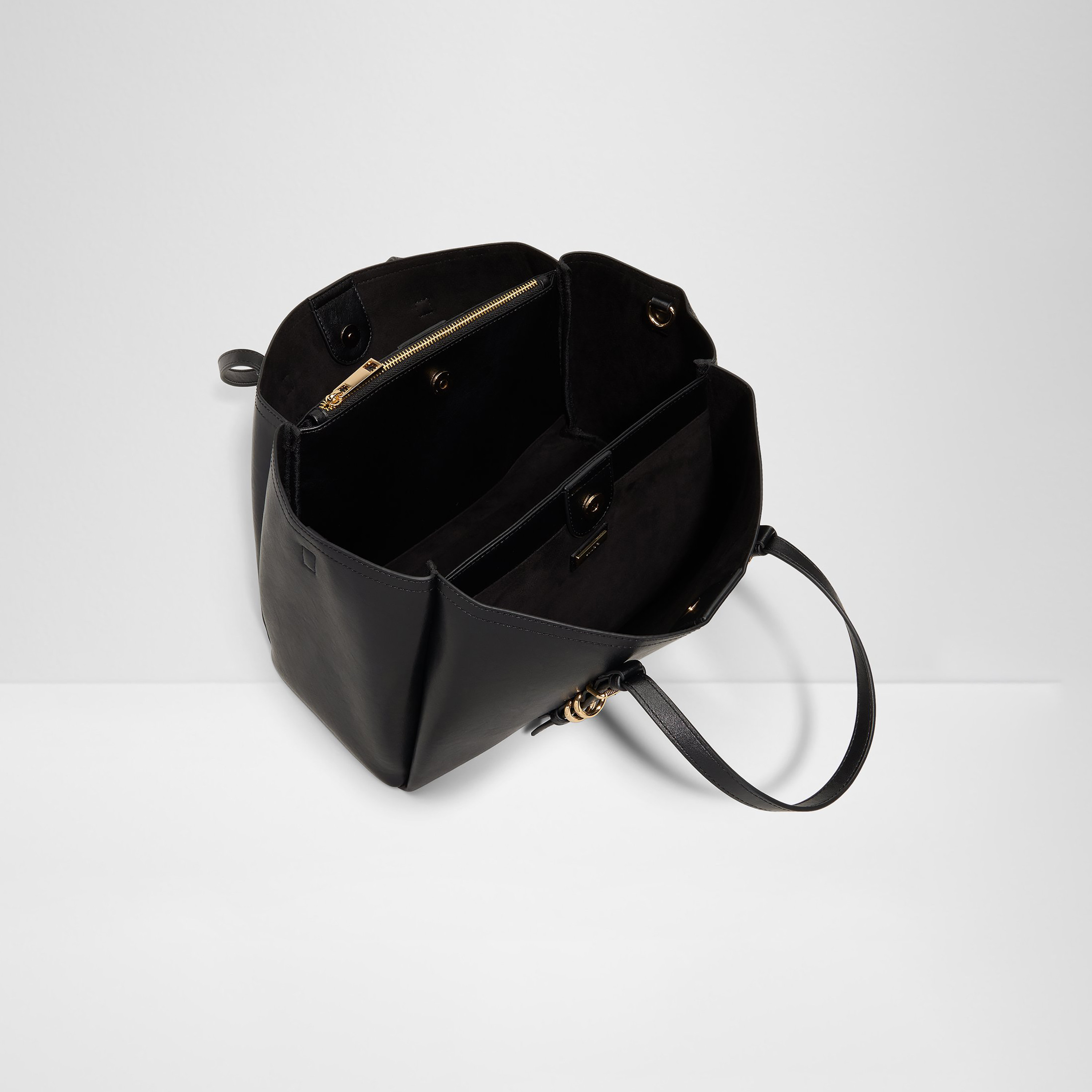 Aldo Meleah Plain Double Handle Tote Bag with Magnetic Closure & Adjustable Strap-women-bagsandwallets-handbags-image-3