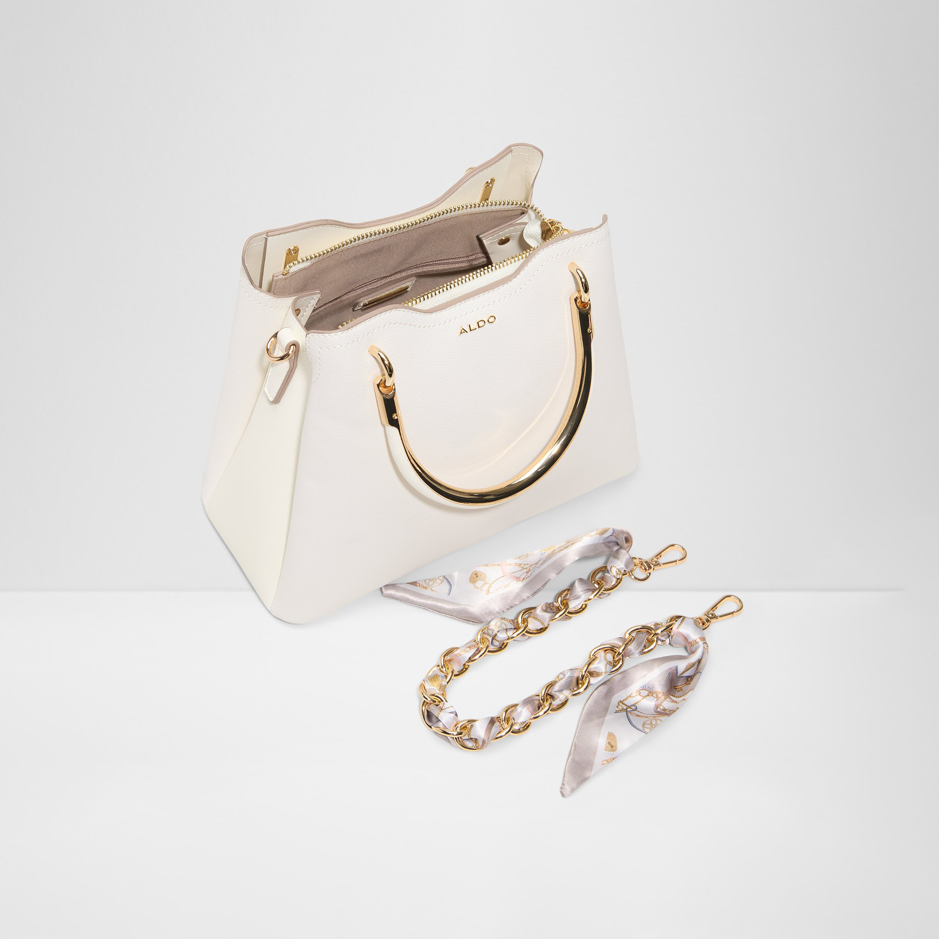 Aldo Arrayan Plain Double Handle Satchel Bag with Zip Closure & Adjustable Strap-women-bagsandwallets-handbags-image-3