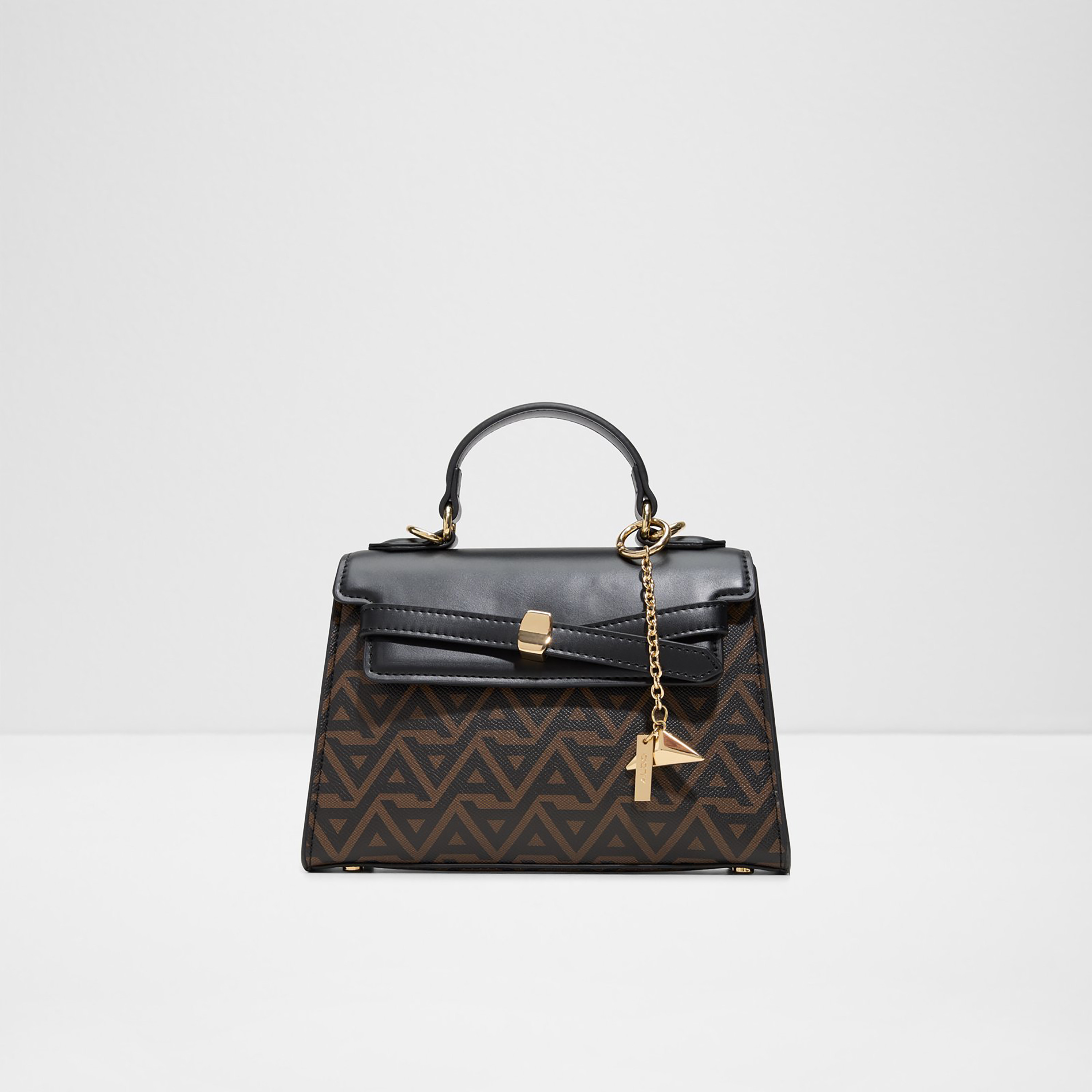 Aldo Alola Monogram Top Handle Mini Satchel Bag with Flap Closure & Adjustable Strap-women-bagsandwallets-handbags-image-1
