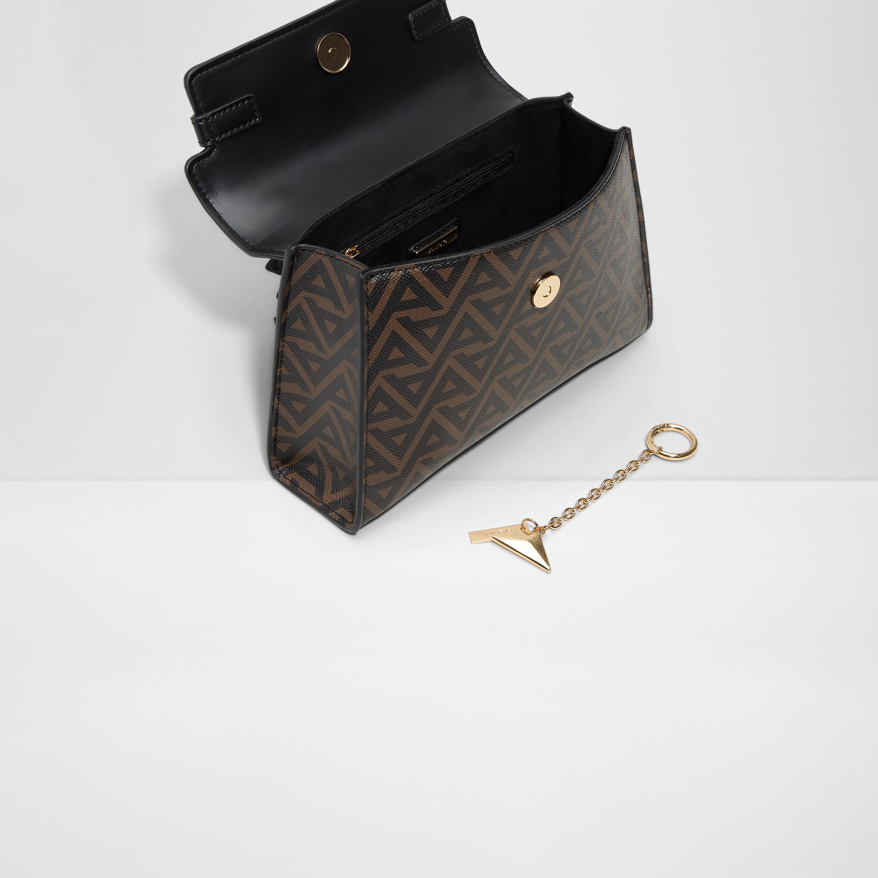 Aldo Alola Monogram Top Handle Mini Satchel Bag with Flap Closure & Adjustable Strap-women-bagsandwallets-handbags-image-3