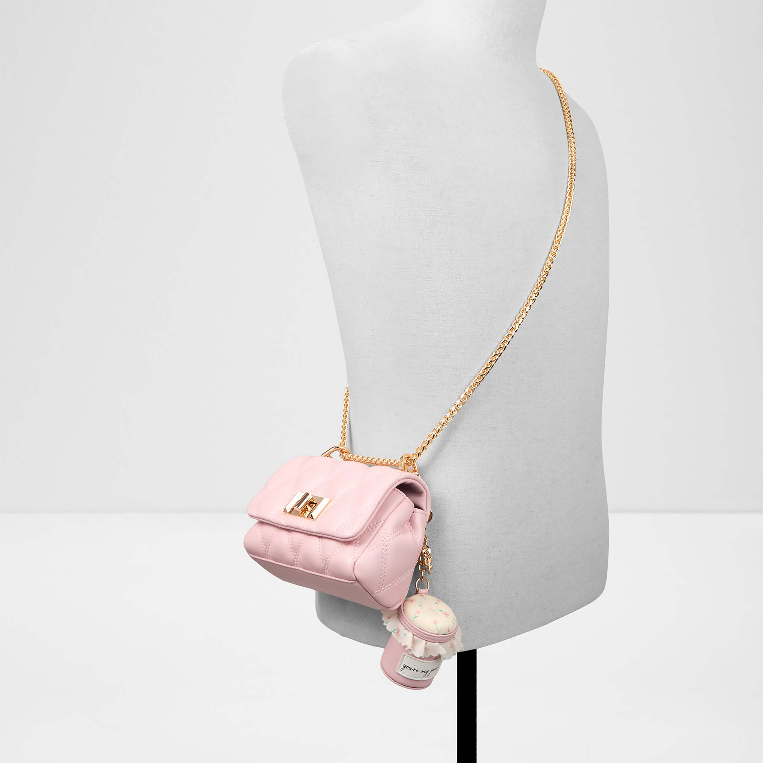 حقيبة كتف مبطنة من ألدو ميابينك مزودة بقفل دوار وحزام غير قابل للفصل-women-bagsandwallets-handbags-image-4