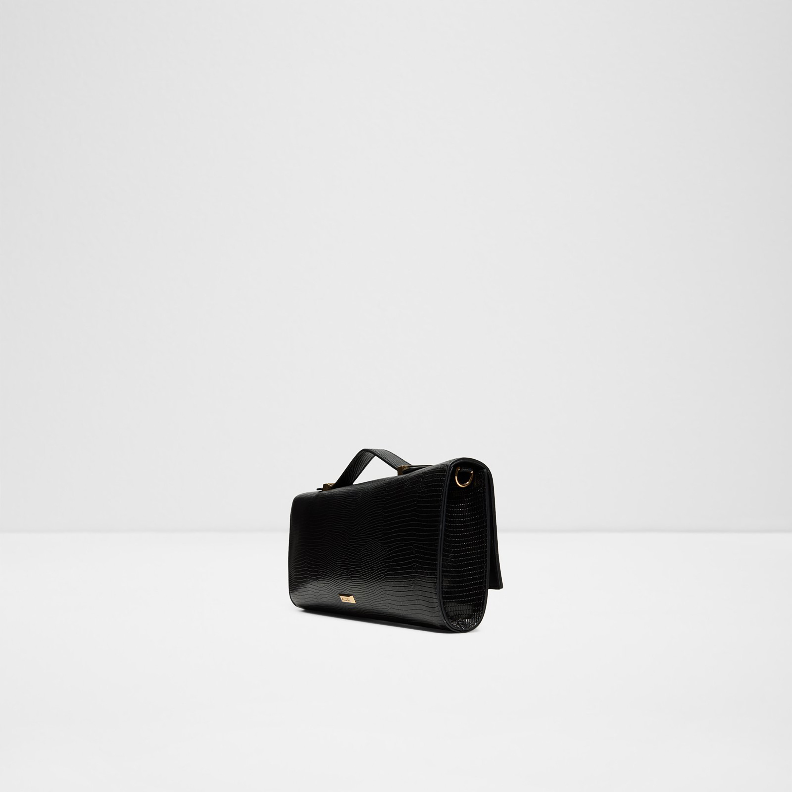 Aldo Roux Croc-Textured Clutch with Flap Closure and Adjustable Strap-women-bagsandwallets-handbags-image-2