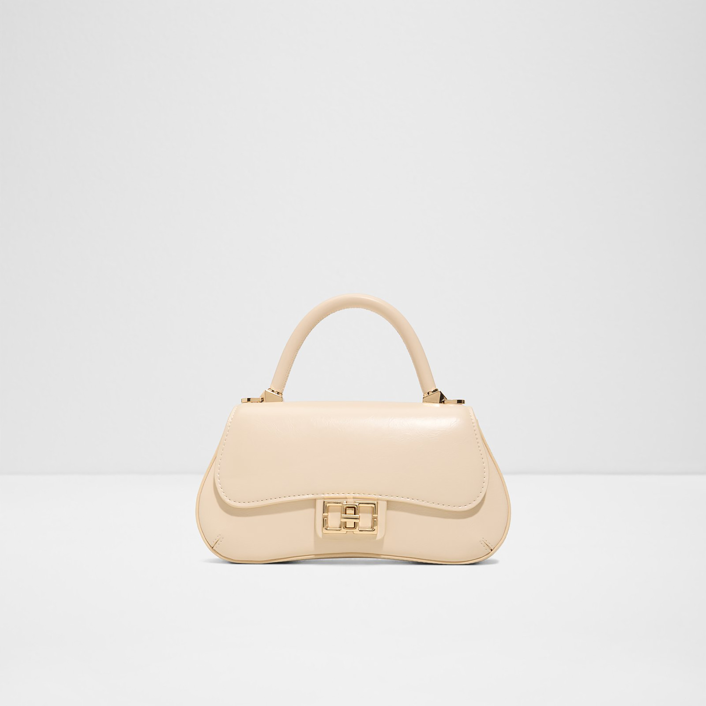Aldo Catrine Plain Top Handle Sling Bag with Flap Closure and Detachable Strap-women-bagsandwallets-handbags-image-1