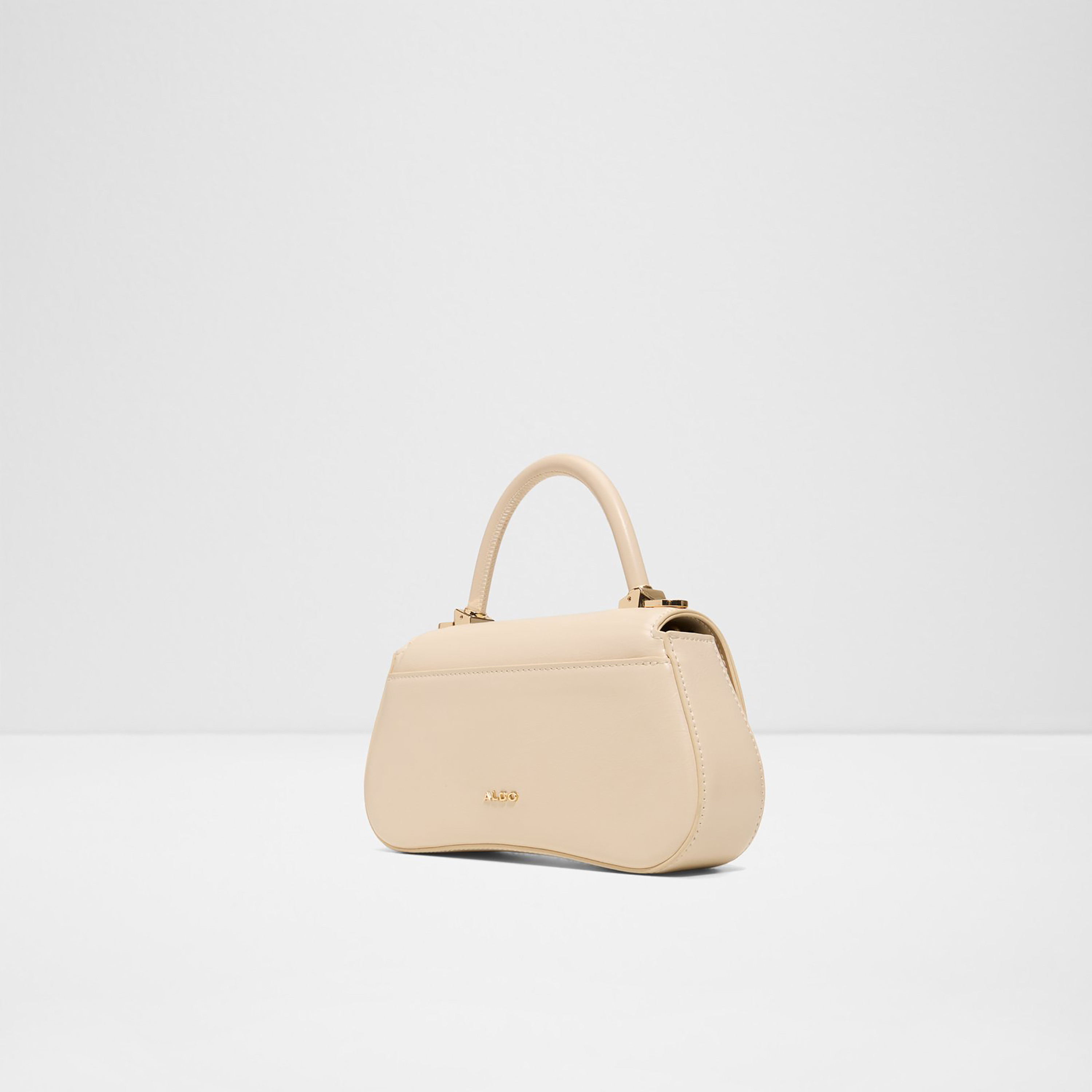 Aldo Catrine Plain Top Handle Sling Bag with Flap Closure and Detachable Strap-women-bagsandwallets-handbags-image-2