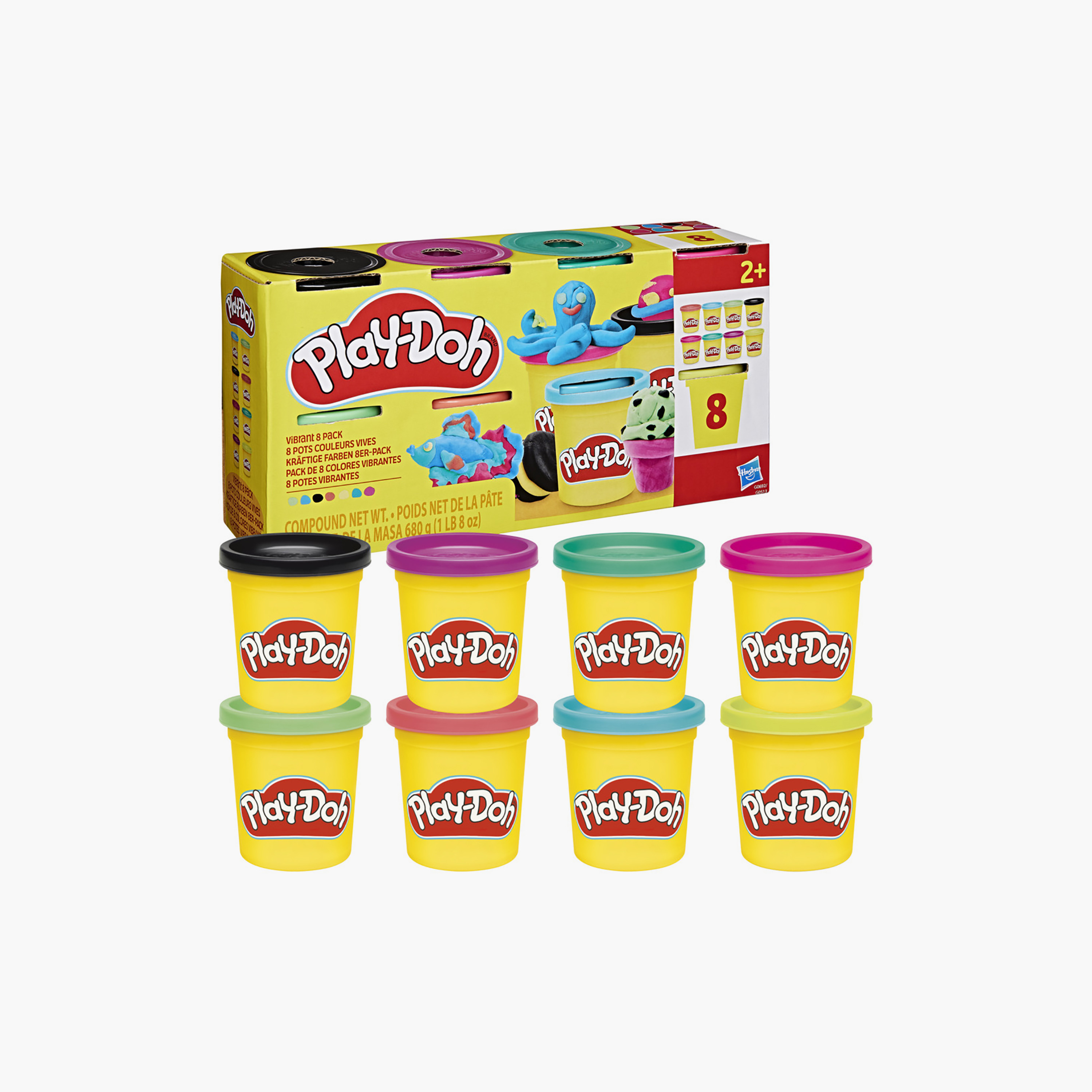Play-Doh 8-Piece Rainbow Pack Clay-toys-educational-doughtoys-image-3