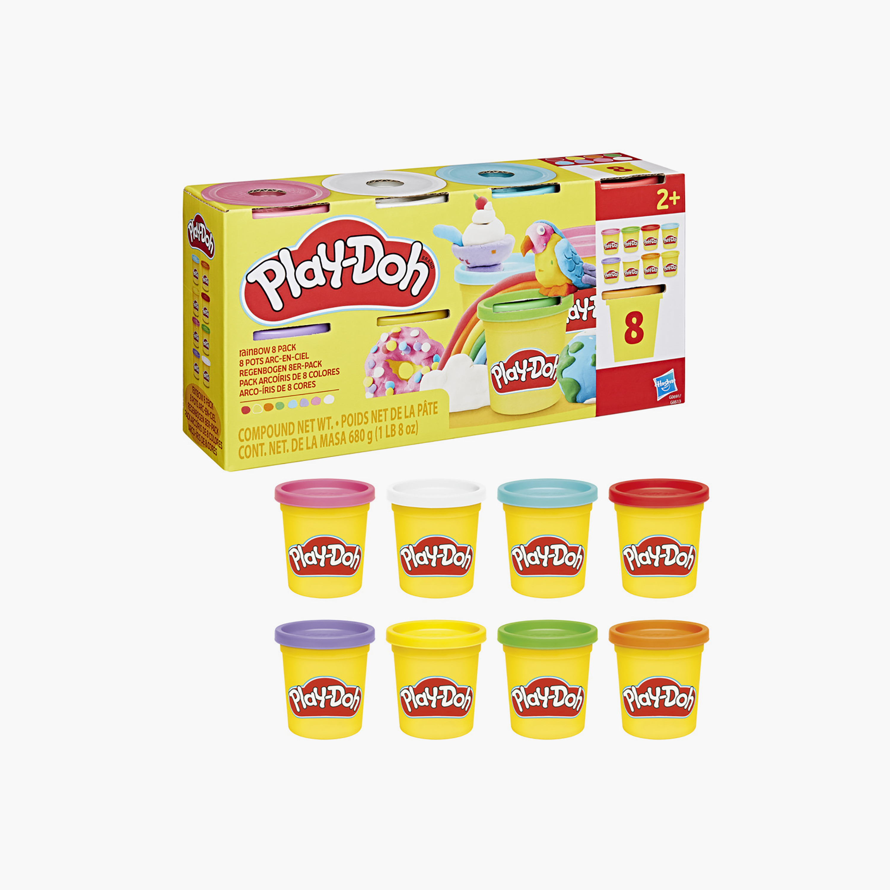 Play-Doh 8-Piece Rainbow Pack Clay-toys-educational-doughtoys-image-4