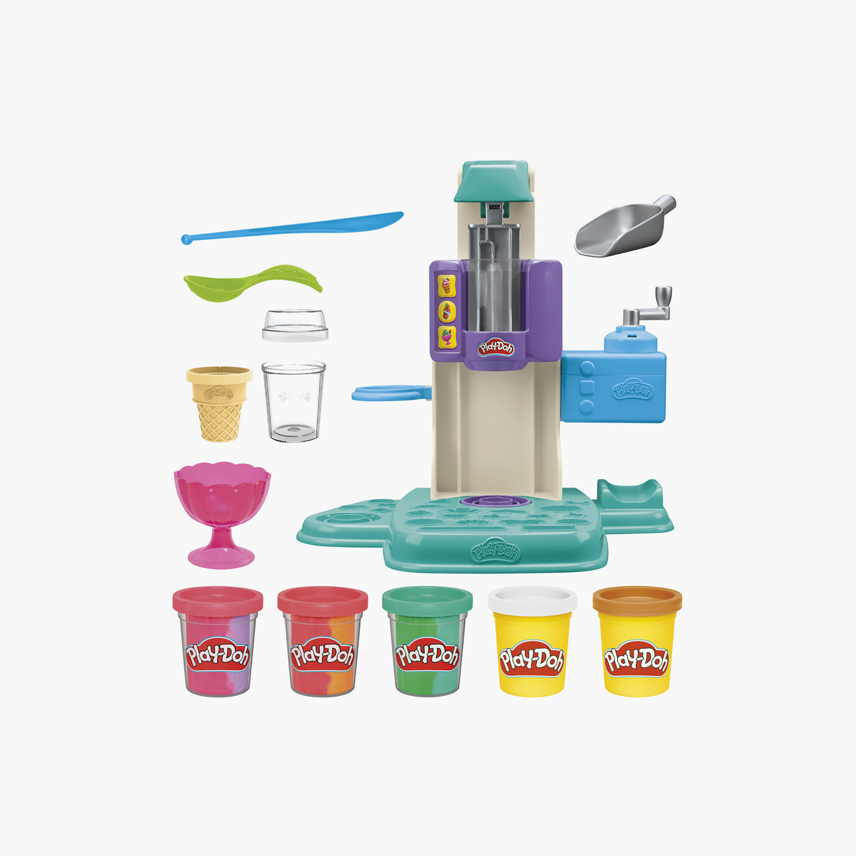 Play-Doh Rainbow Swirl Ice Cream Playset-toys-educational-doughtoys-image-1