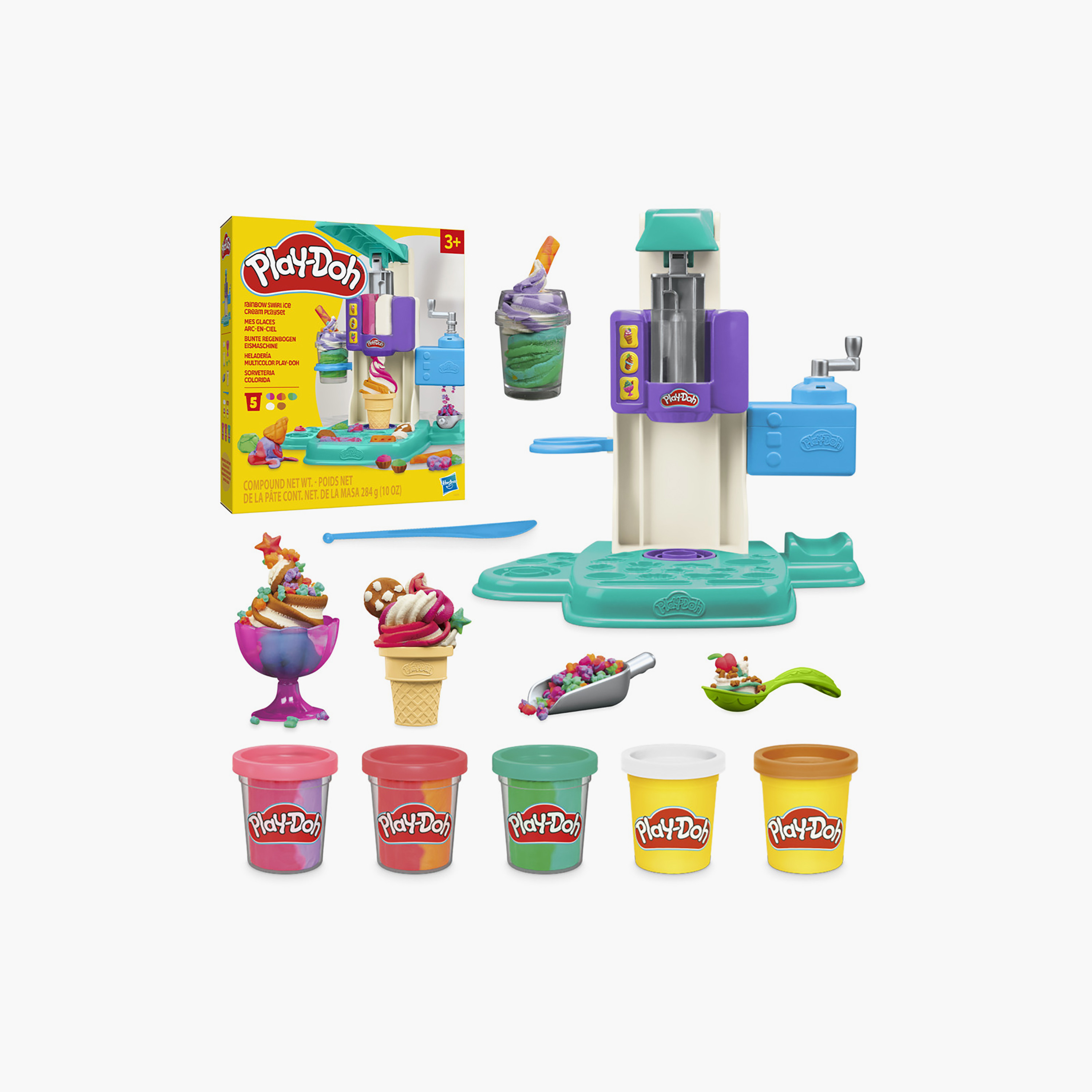 Play-Doh Rainbow Swirl Ice Cream Playset-toys-educational-doughtoys-image-2
