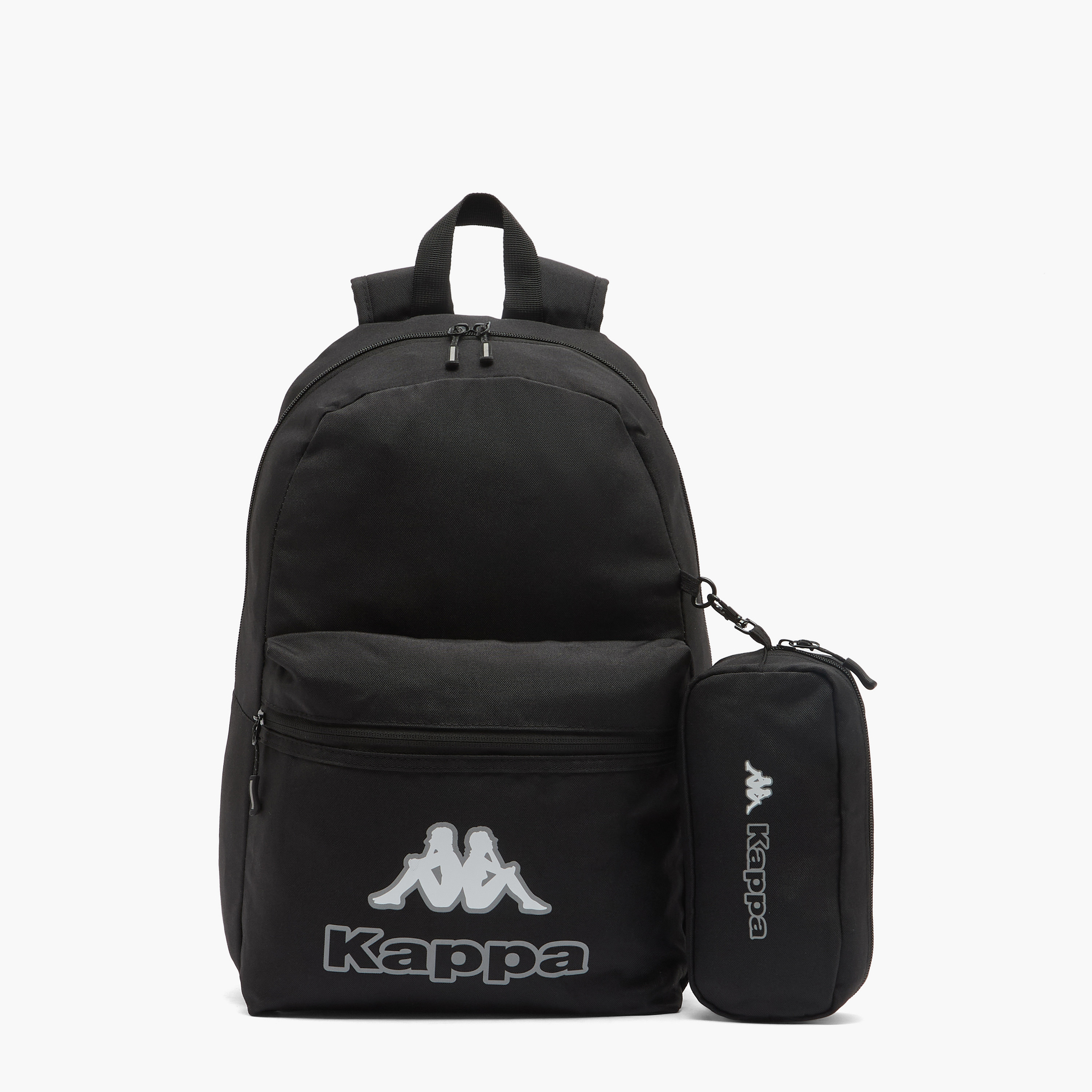 Kappa Logo Print 3-Piece School Backpack Set for Kids 8-13 Years with Pencil Pouch and Lunch Bag-school-bagsandbackpacks-backpacks-image-1