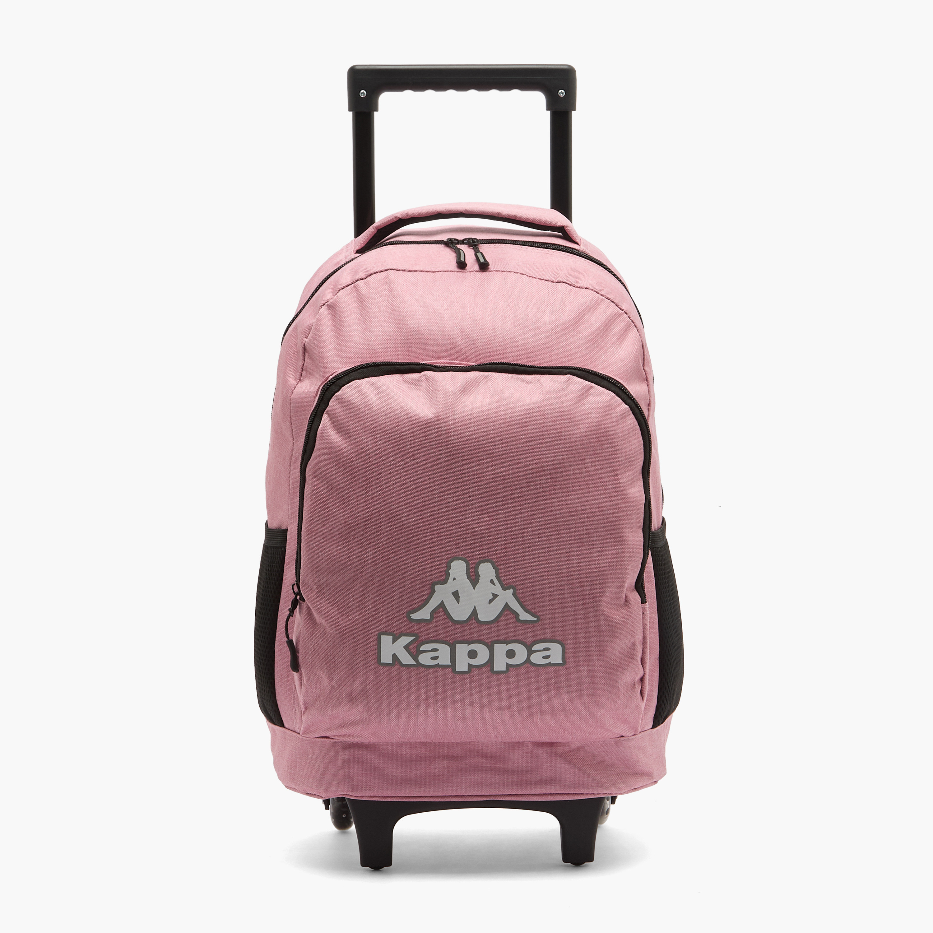 Kappa Logo Print 3-Piece School Trolley Bag Set for Kids 13 Years+ with Lunch Bag and Pencil Pouch-school-bagsandbackpacks-trolleybags-image-2