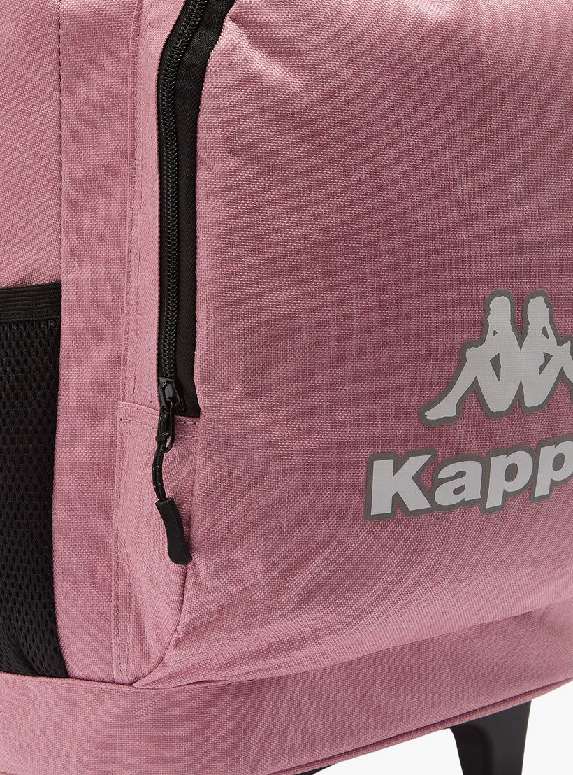 طقم شنطة ترولي مدرسية وشنطة غداء ومقلمة 3 قطع بطبعات الشعار للأطفال بعمر 13 سنة فما فوق من كابا-school-bagsandbackpacks-trolleybags-image-6