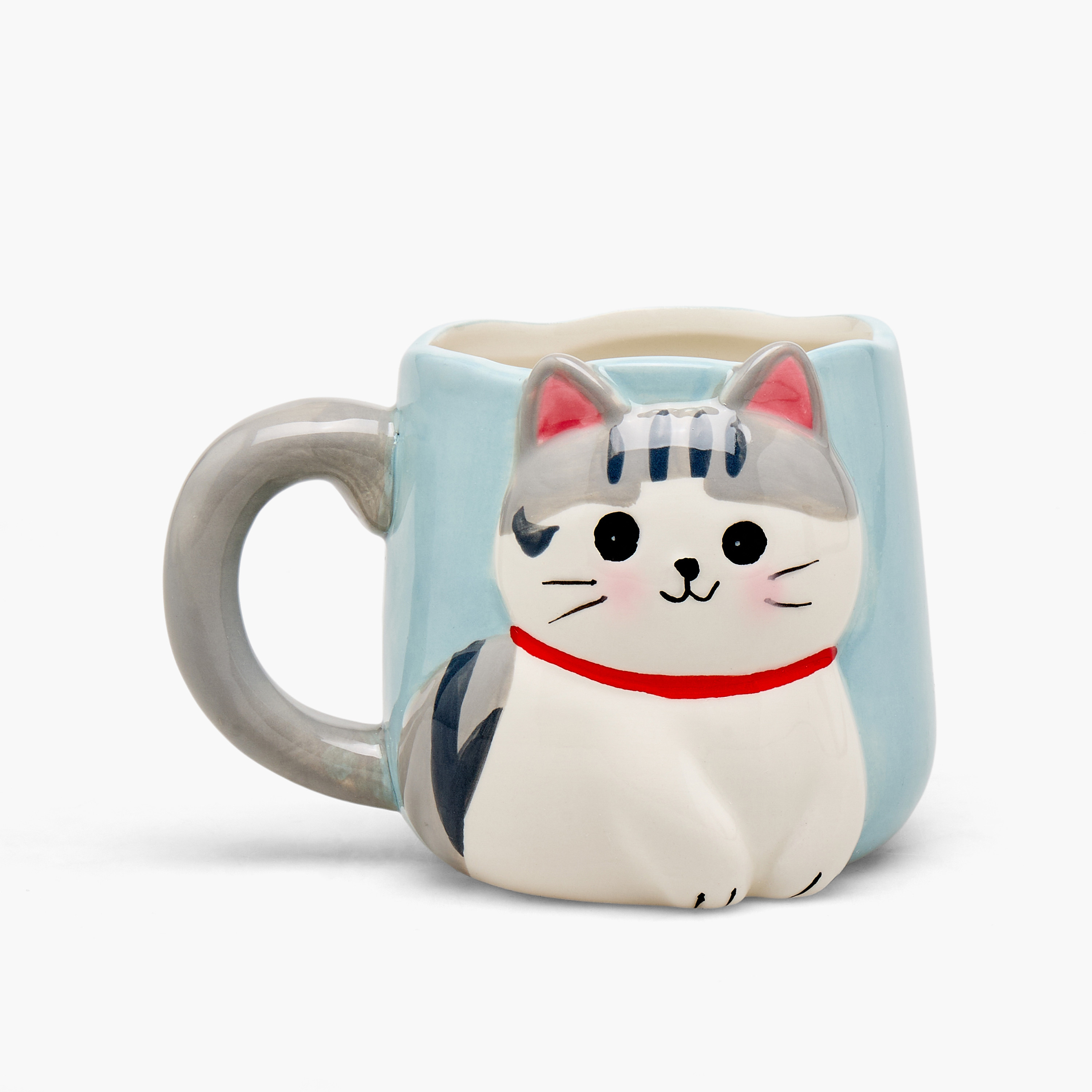 3D Cat Ceramic Mug - 400 ml-household-dining-teaandcoffee-mugsandcups-image-1