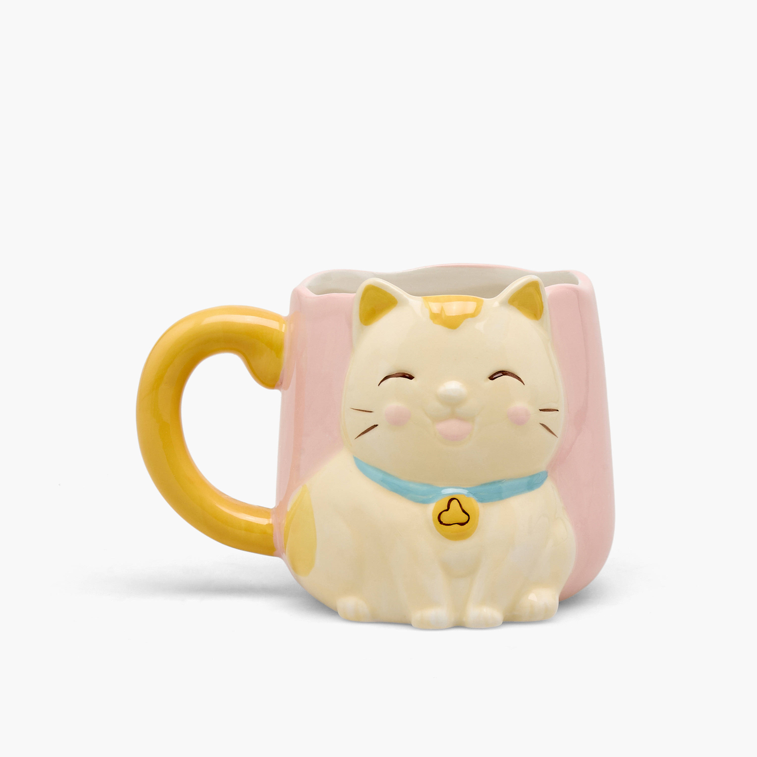 Cat Accent Ceramic Mug - 400 ml-household-dining-teaandcoffee-mugsandcups-image-1