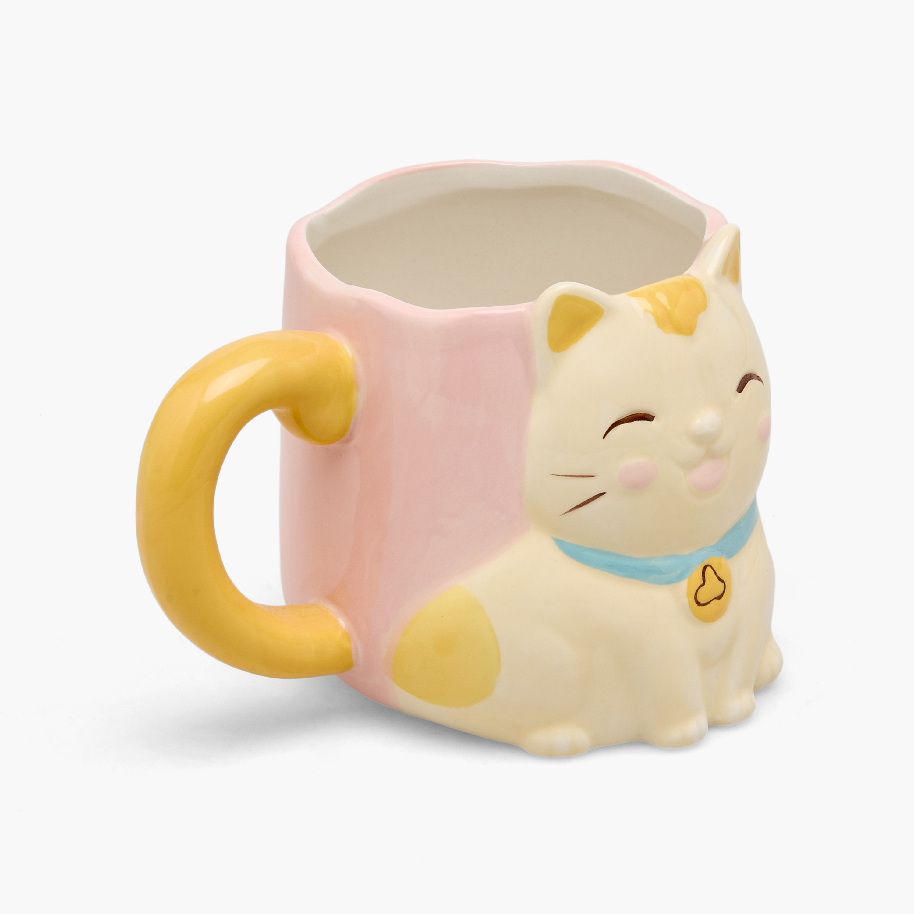 Cat Accent Ceramic Mug - 400 ml-household-dining-teaandcoffee-mugsandcups-image-2