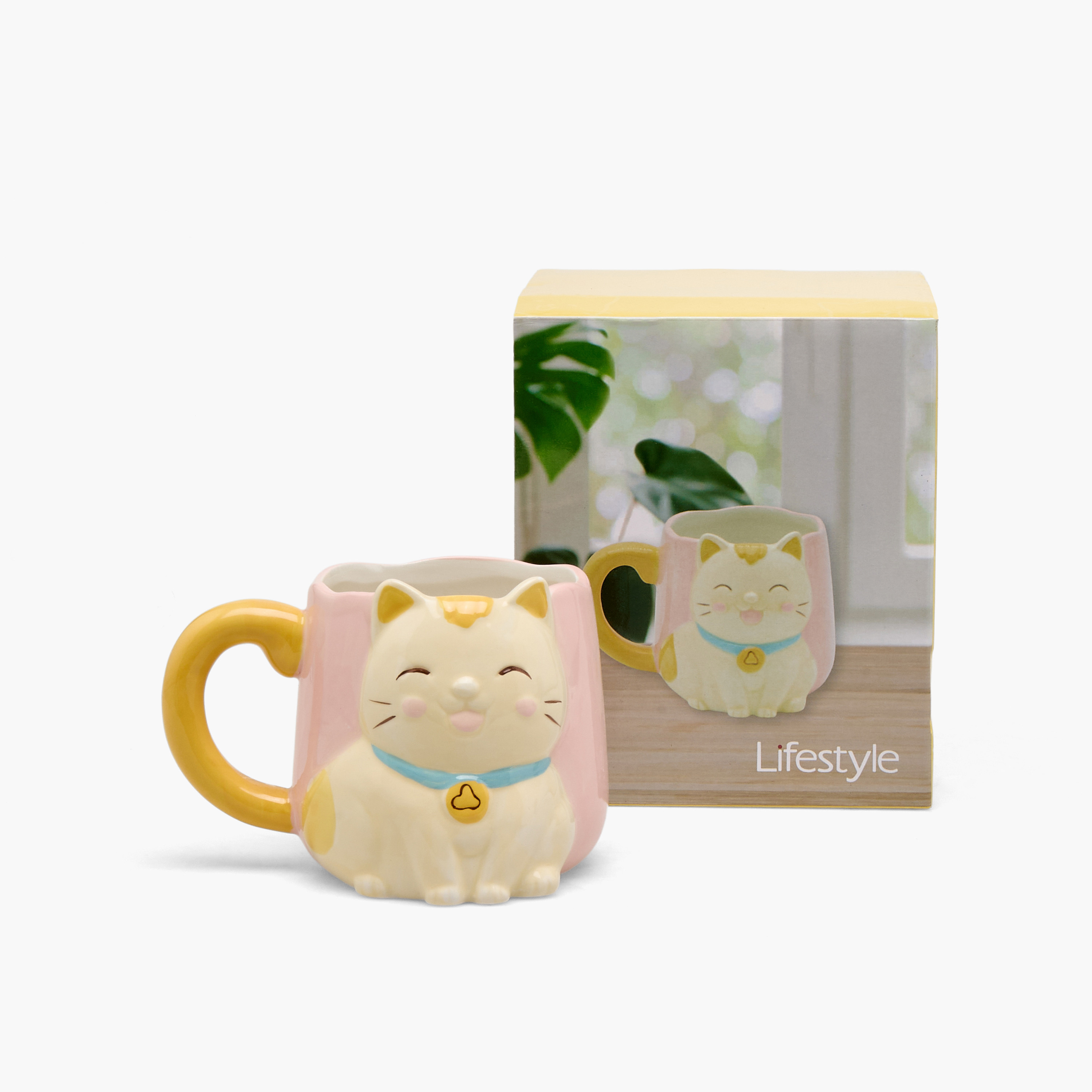Cat Accent Ceramic Mug - 400 ml-household-dining-teaandcoffee-mugsandcups-image-5