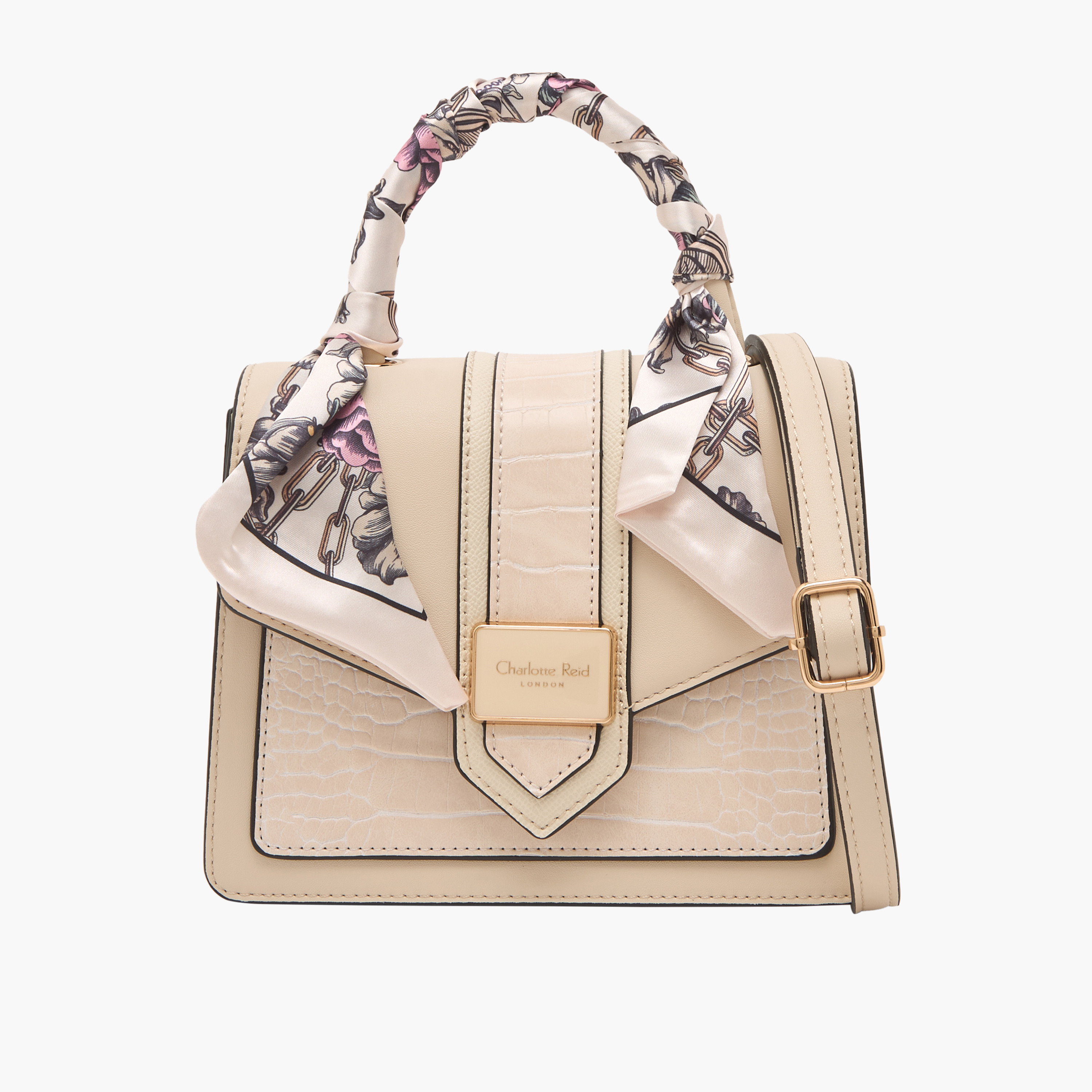 Charlotte Reid Textured Crossbody Bag with Scarf-women-bagsandwallets-handbags-image-1