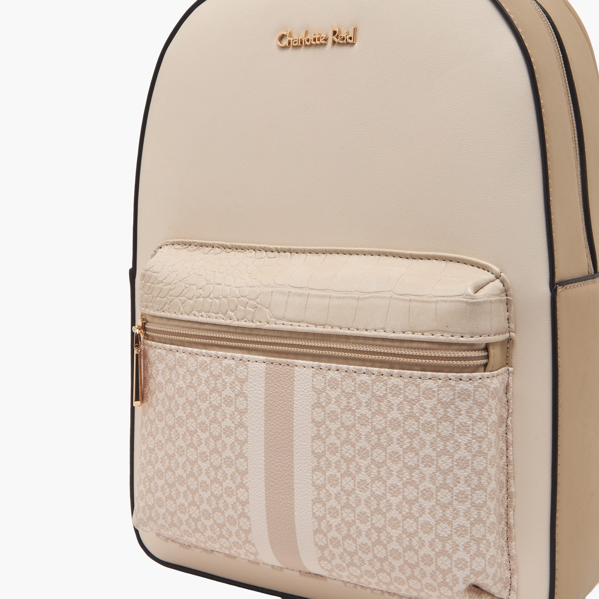 Charlotte Reid Geometric Print Backpack with Adjustable Shoulder Straps-women-bagsandwallets-backpacks-image-6