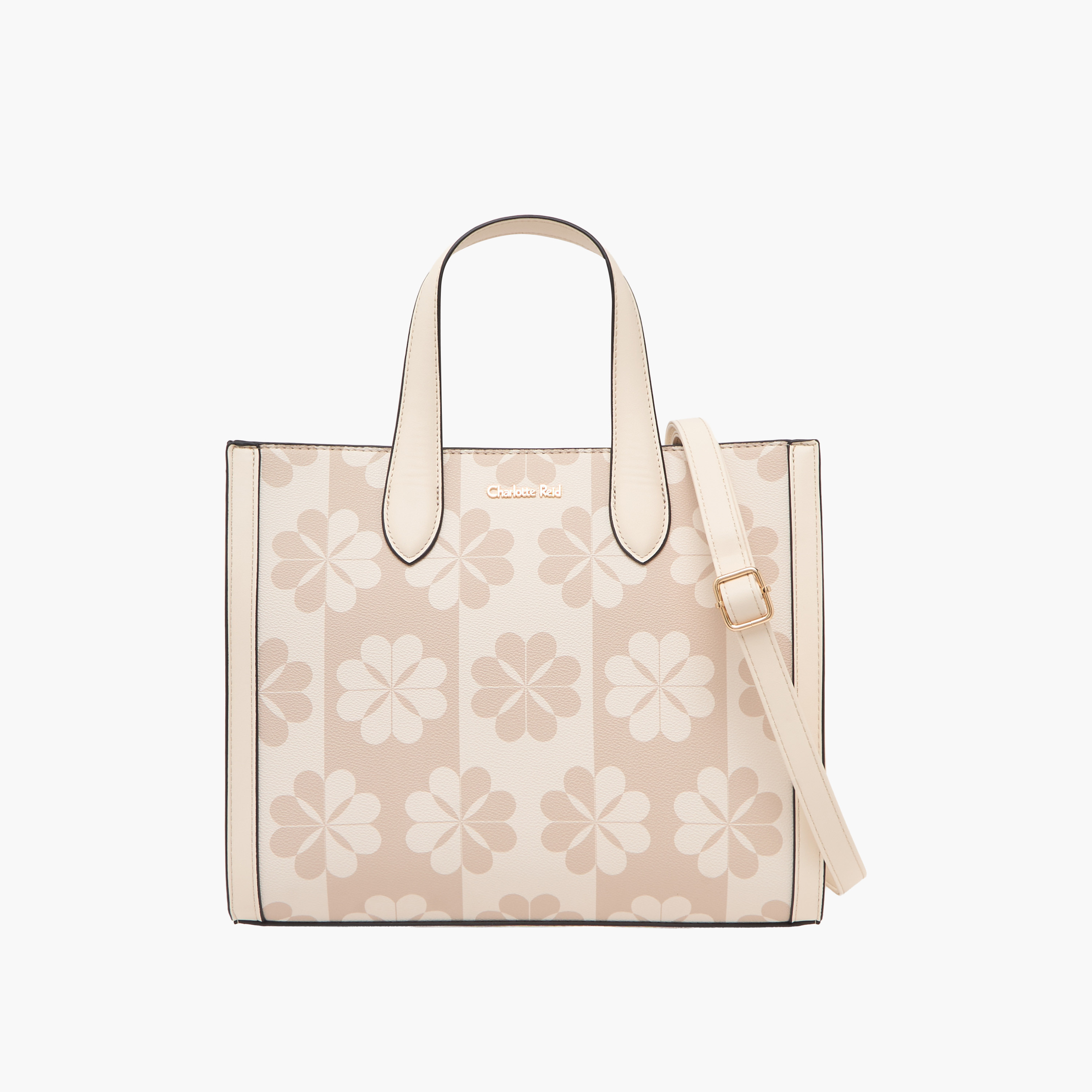 Charlotte Reid Floral Print Tote Bag with Detachable Strap-women-bagsandwallets-handbags-image-1