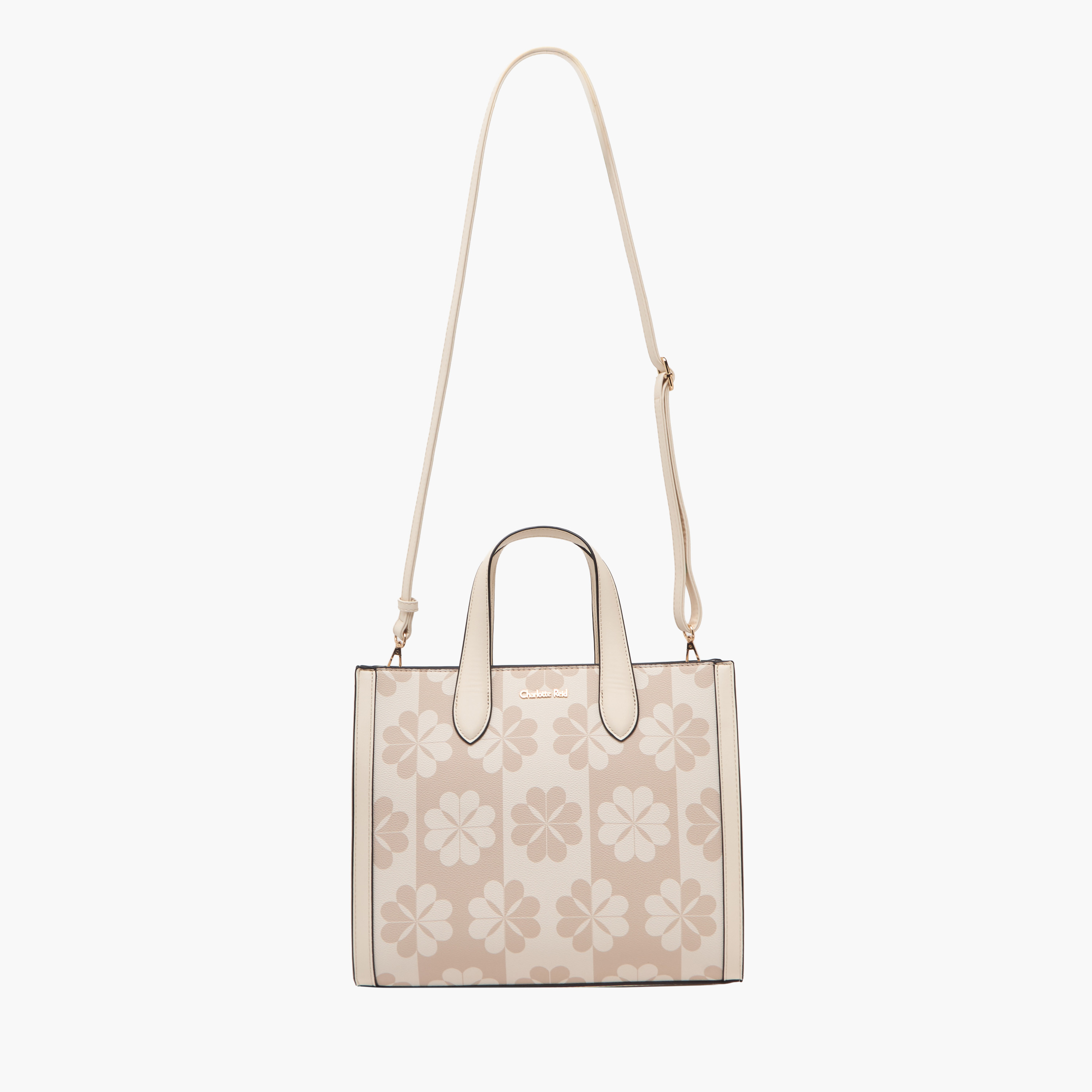Charlotte Reid Floral Print Tote Bag with Detachable Strap-women-bagsandwallets-handbags-image-2