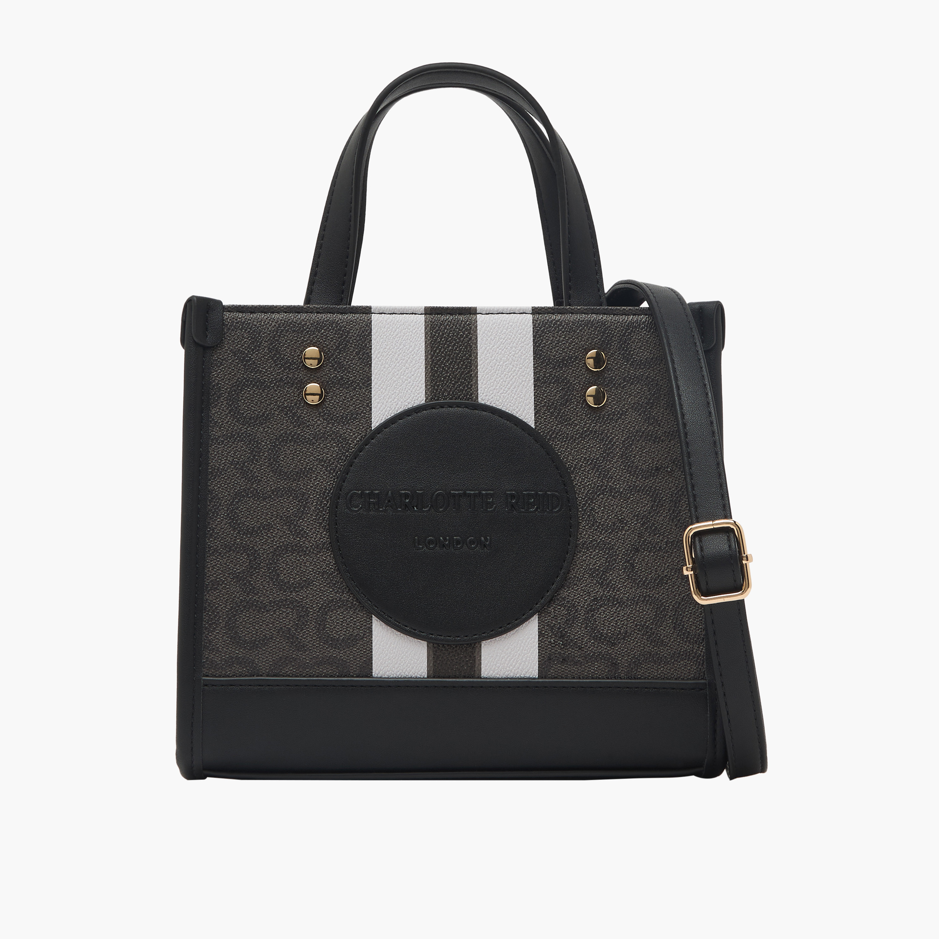 شنطة توت بطبعات مونوجرام وبحزام قابل للفصل من شارلوت ريد-women-bagsandwallets-handbags-image-1