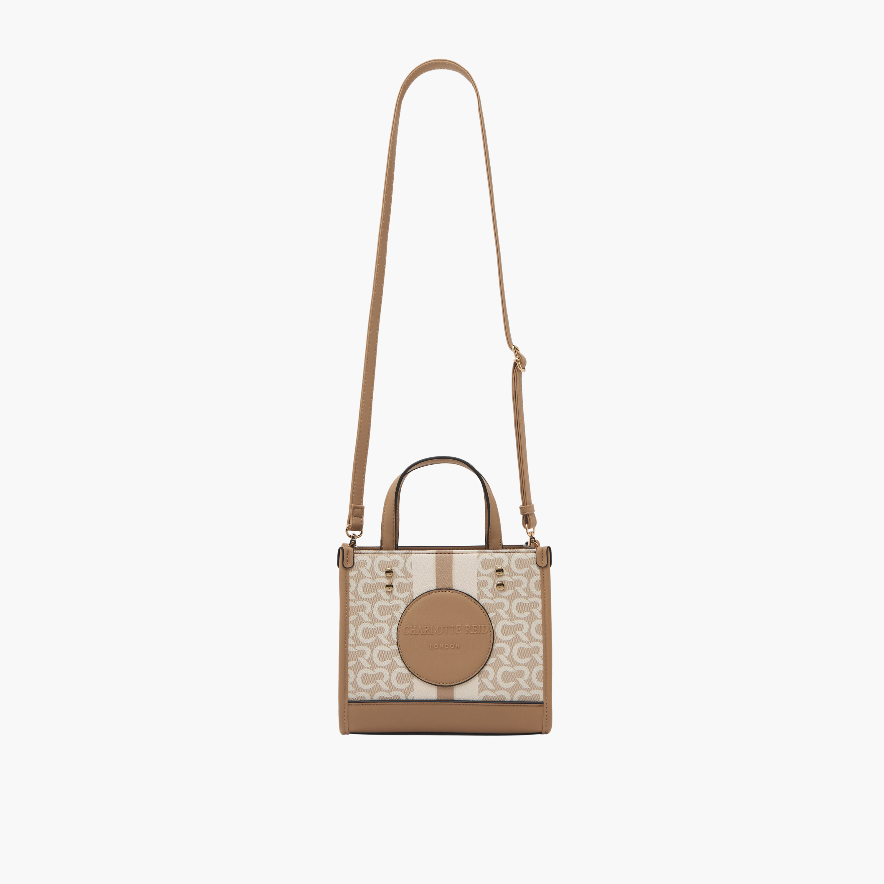 شنطة توت بطبعات مونوجرام وبحزام قابل للفصل من شارلوت ريد-women-bagsandwallets-handbags-image-3