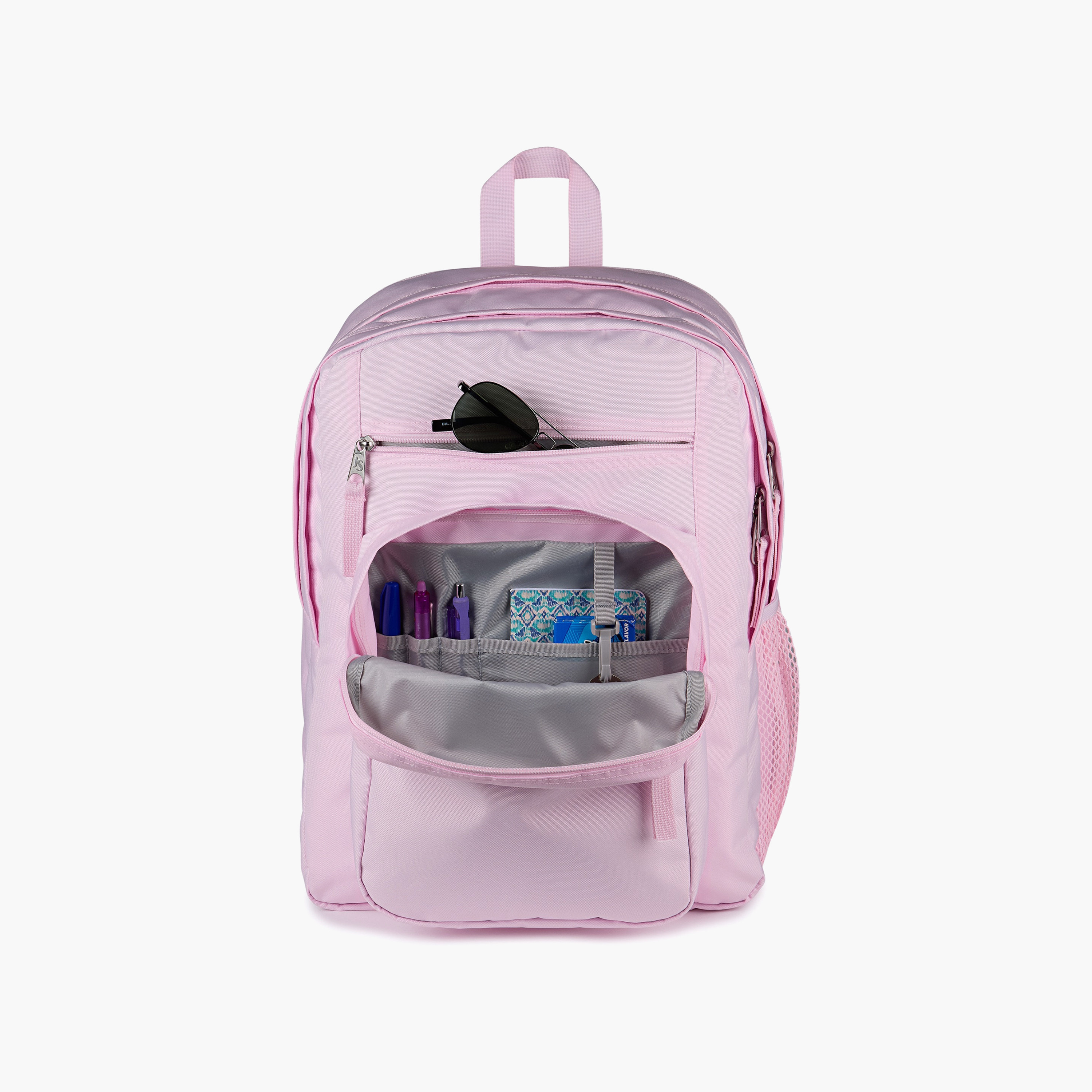 Backpack-Big Student-2 Cmprt-34 Ltr- (214|Woven Polyester) Pink Ice \ 19X32.5X43.5-school-bagsandbackpacks-backpacks-image-4