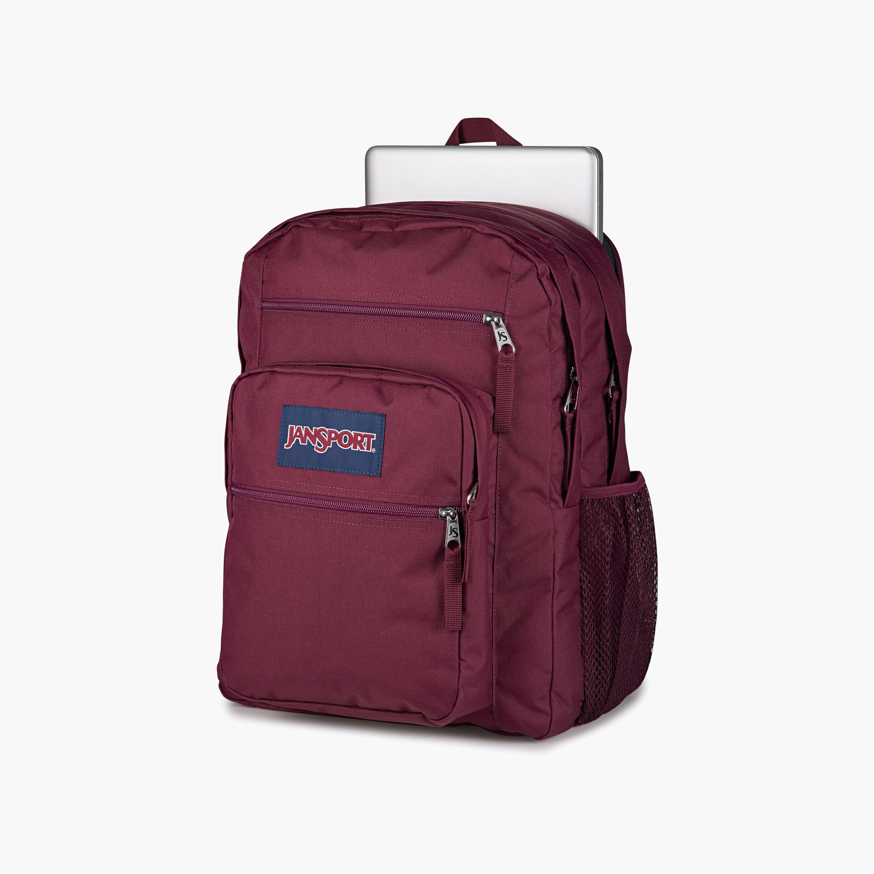 Backpack-Big Student-2 Cmprt-34 Ltr- (214|Woven Polyester) Cherry Laquer \ 19X32.5X43.5-school-bagsandbackpacks-backpacks-image-3
