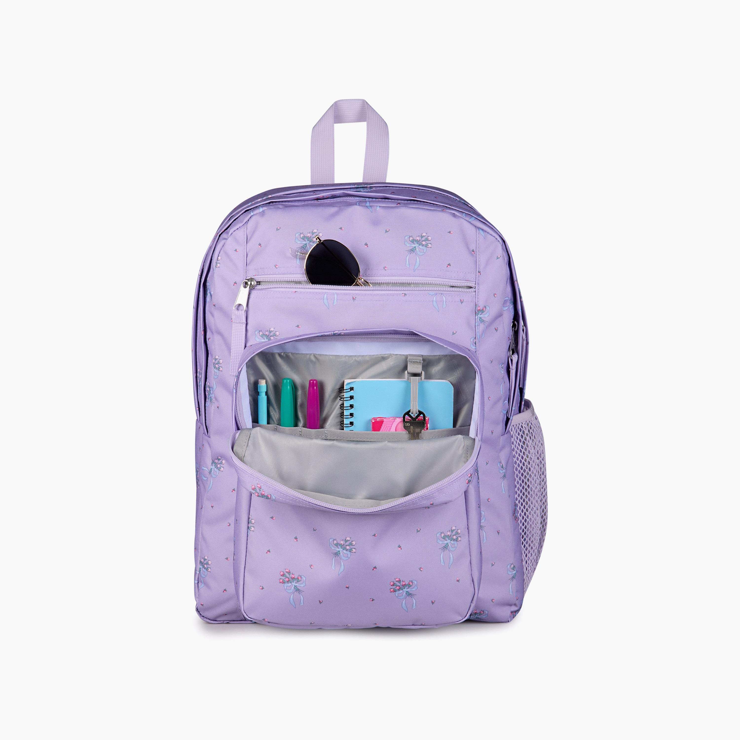 Backpack-Big Student-2 Cmprt-34 Ltr- (214|Woven Polyester) Pastel Petal Pastel Lilac \ 19X32.5X43.5-school-bagsandbackpacks-backpacks-image-4