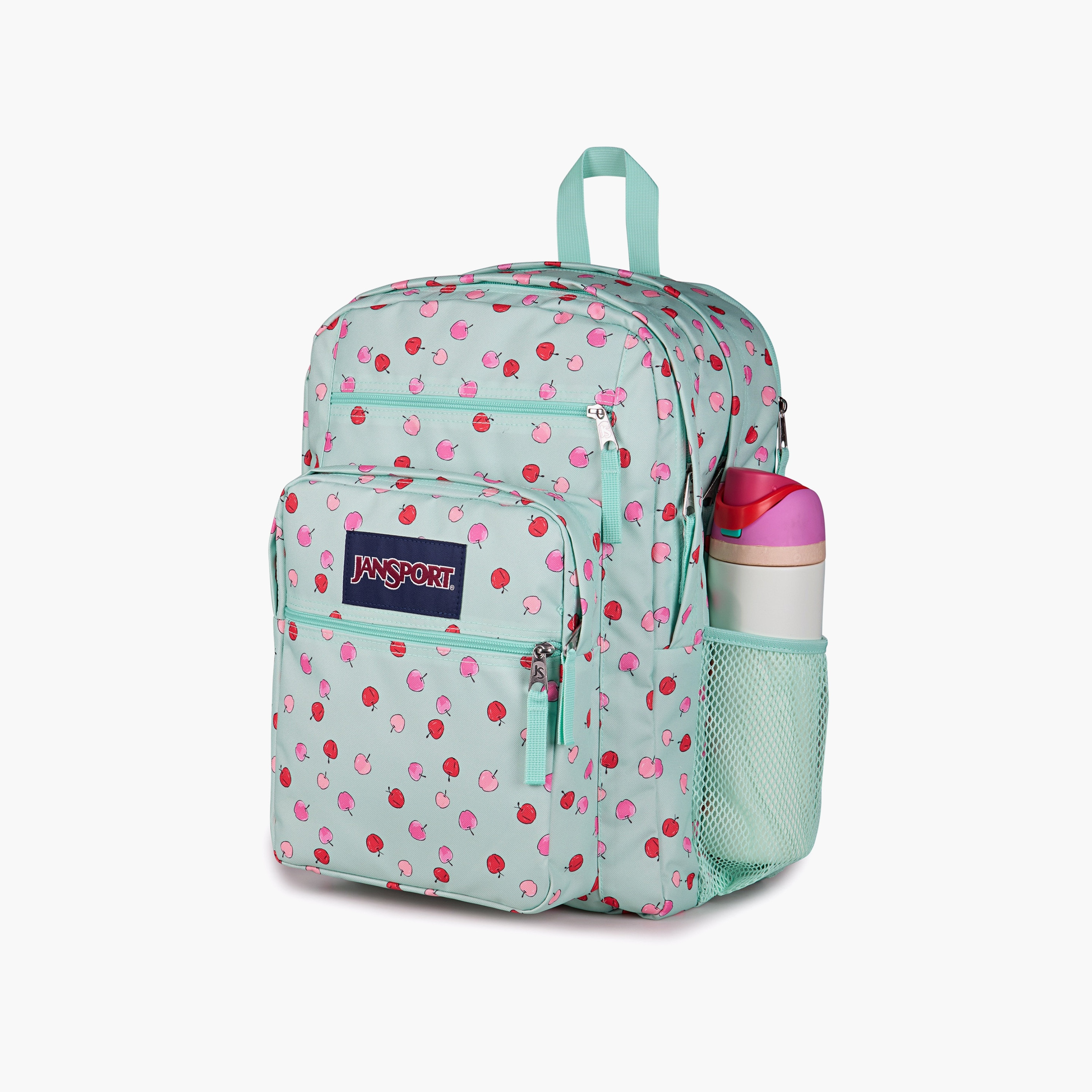 Backpack-Big Student-2 Cmprt-34 Ltr- (214|Woven Polyester) Apple Orchard Magic Mint \ 19X32.5X43.5-school-bagsandbackpacks-backpacks-image-5