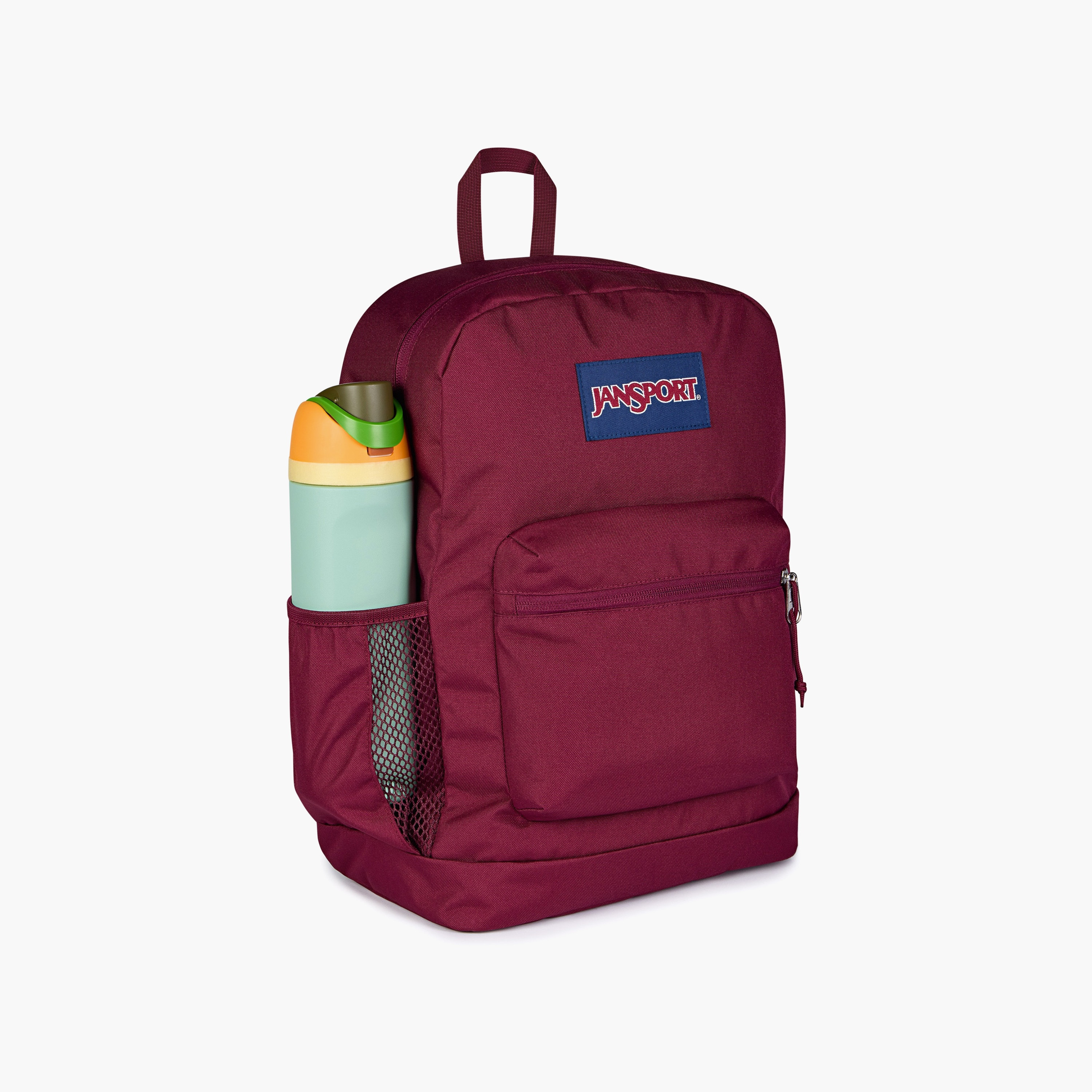 Backpack-Cross Town Plus-1 Cmprt-26 Ltr- (214|Woven Polyester) Cherry Laquer \ 14.5X32X42-school-bagsandbackpacks-backpacks-image-5