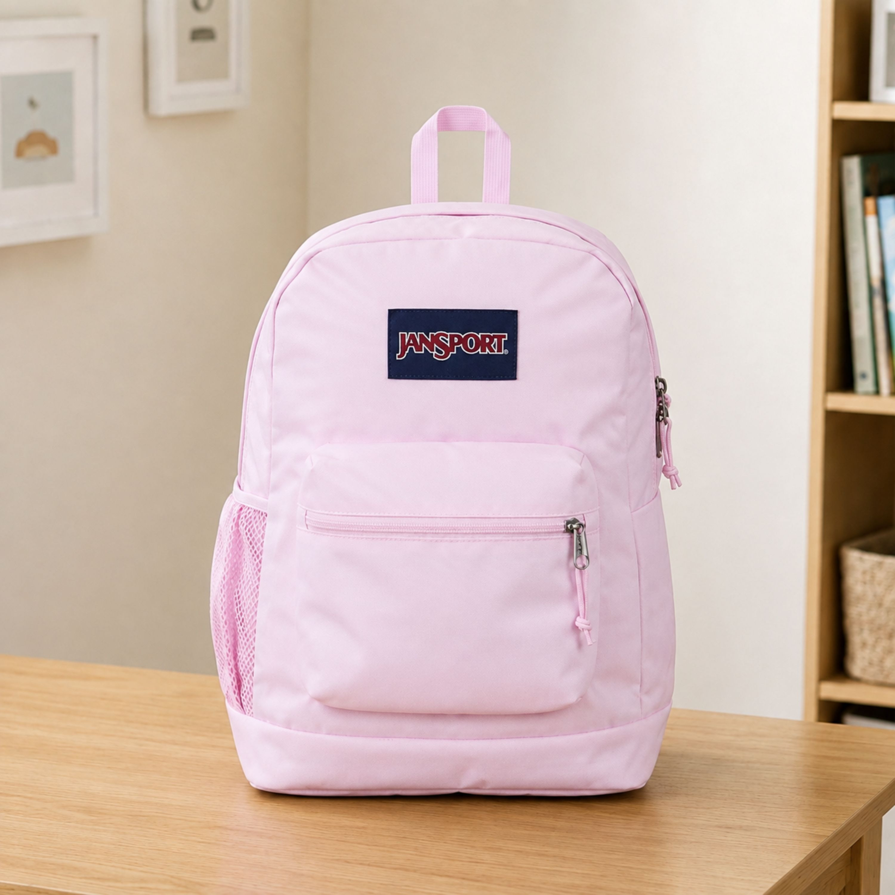 Jansport Solid Backpack with Adjustable Straps and Zip Closure - Lifetime Warranty-school-bagsandbackpacks-backpacks-image-1