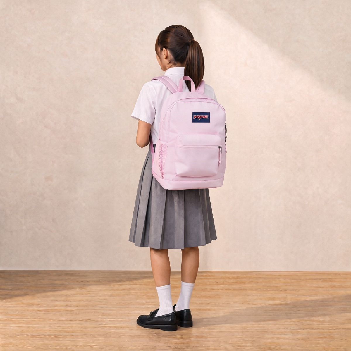 Jansport Solid Backpack with Adjustable Straps and Zip Closure - Lifetime Warranty-school-bagsandbackpacks-backpacks-image-5