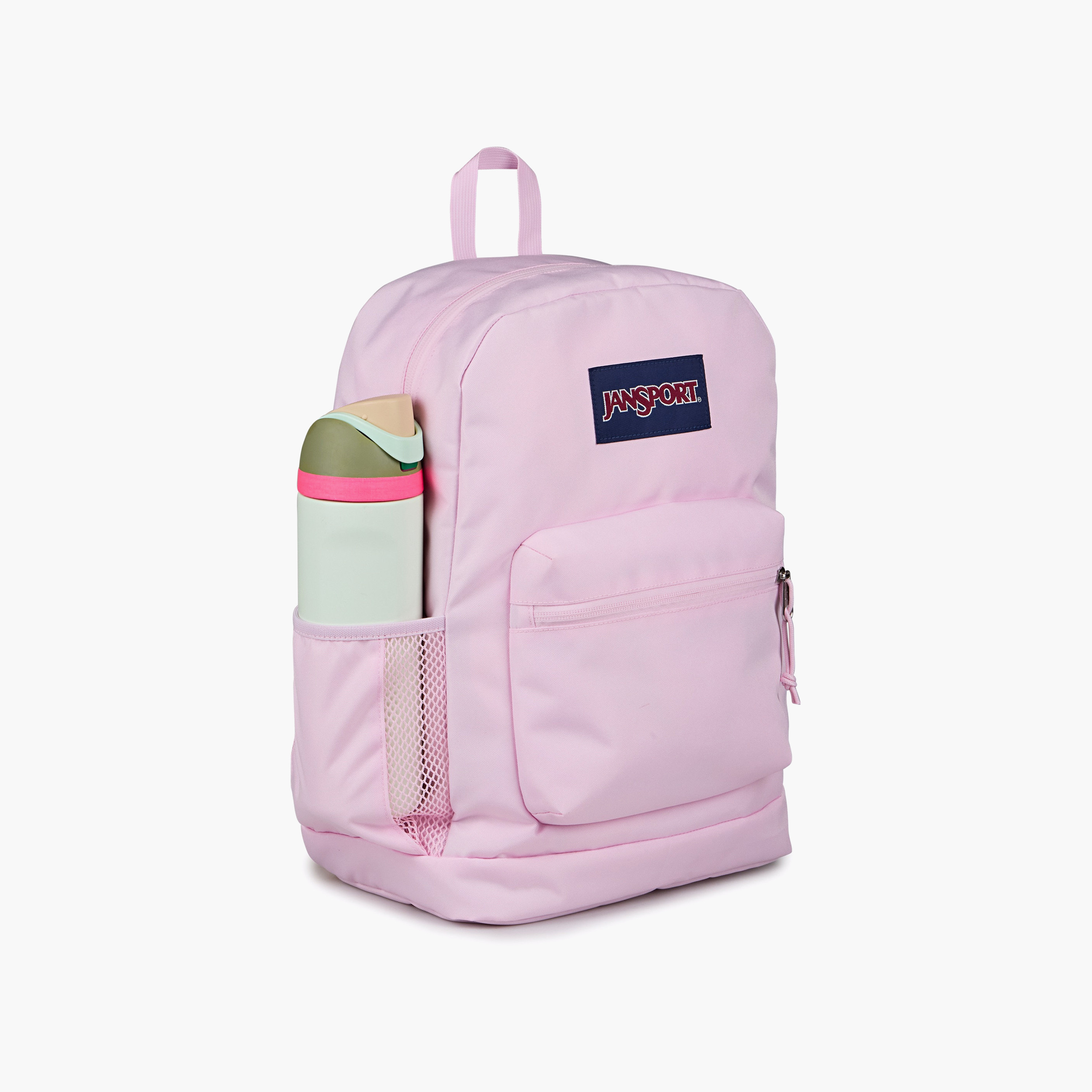 Backpack-Cross Town Plus-1 Cmprt-26 Ltr- (214|Woven Polyester) Pink Ice \ 14.5X32X42-school-bagsandbackpacks-backpacks-image-4
