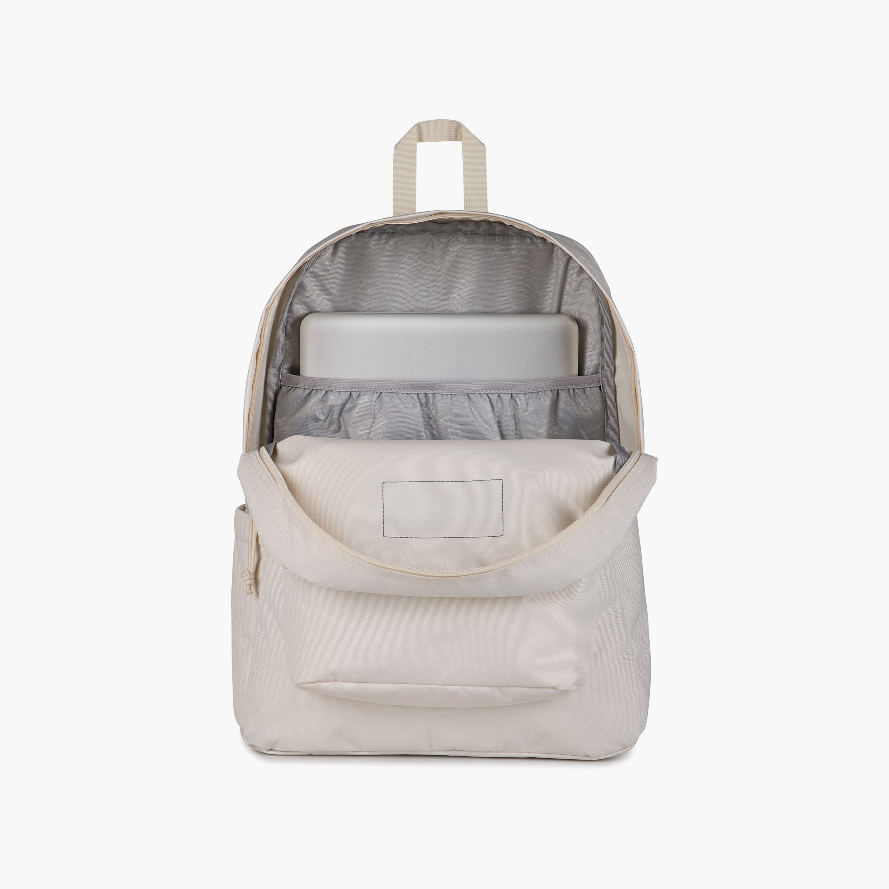 Backpack-Superbreak Plus-1 Cmprt-26 Ltr- (214|Woven Polyester) Moon Flower \ 14X32X42-school-bagsandbackpacks-backpacks-image-5