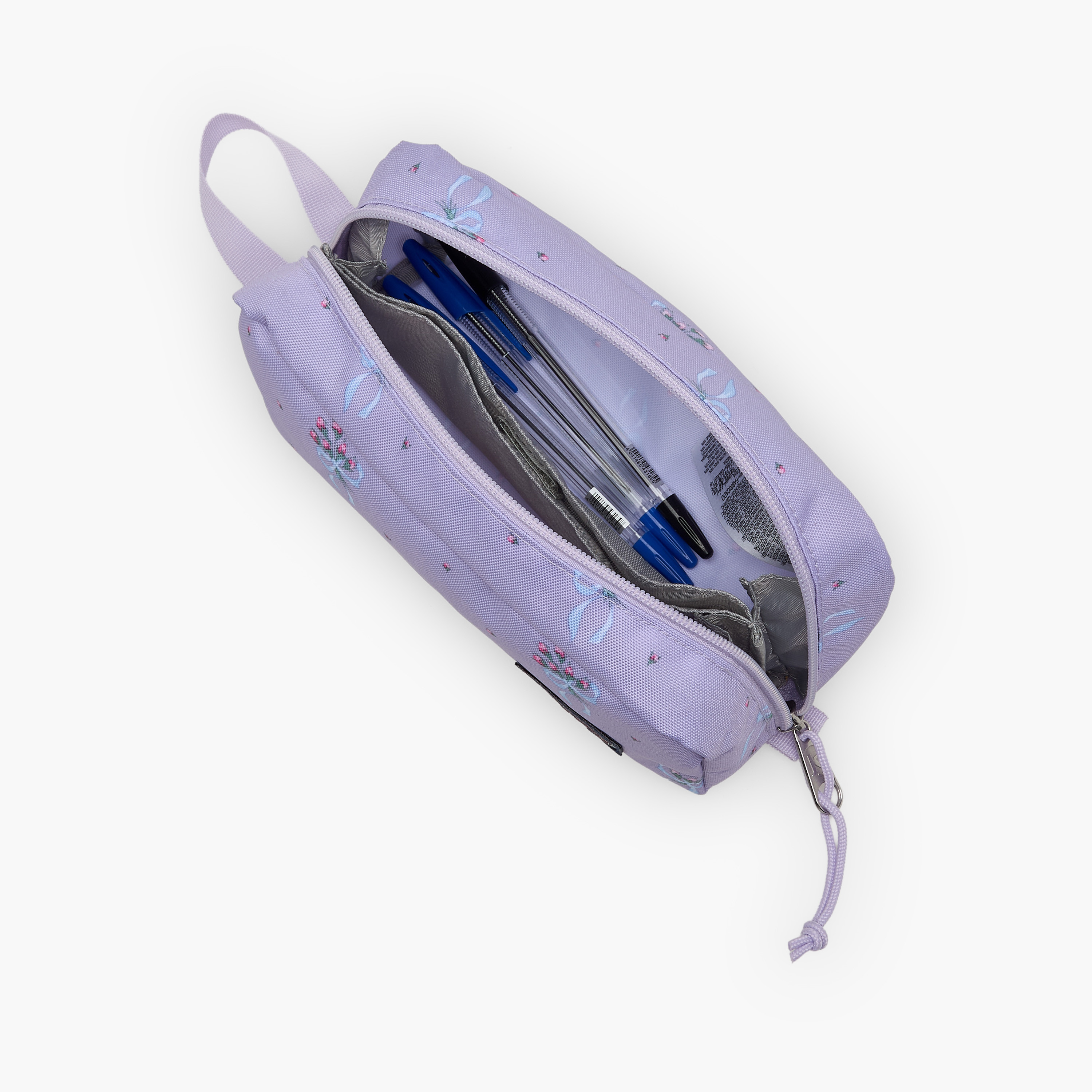 Jansport Floral Print Pencil Pouch with Zip Closure-school-stationery-pencilcases-image-7