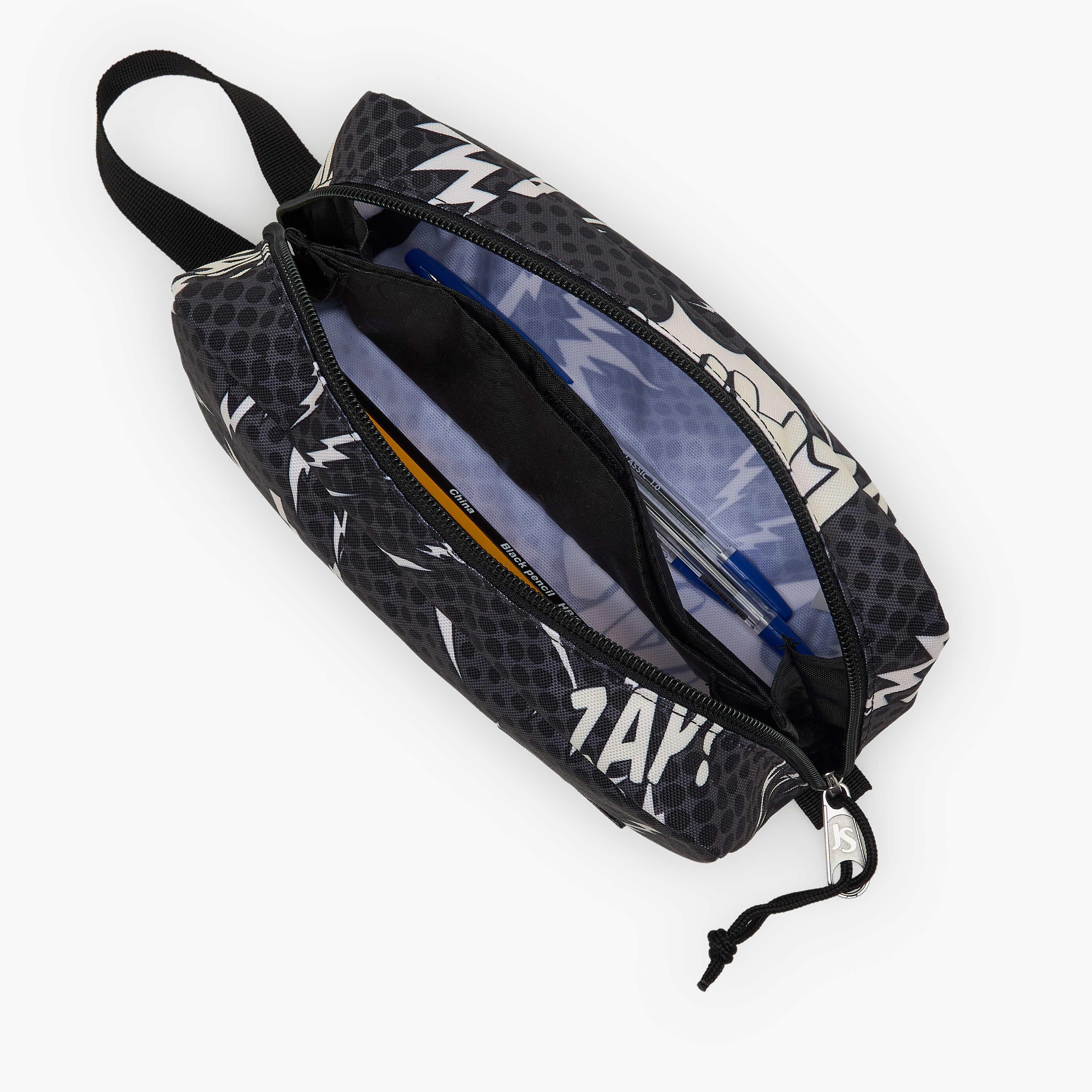 مقلمة بطبعة بسحاب إغلاق من جانسبورت-school-stationery-pencilcases-image-7