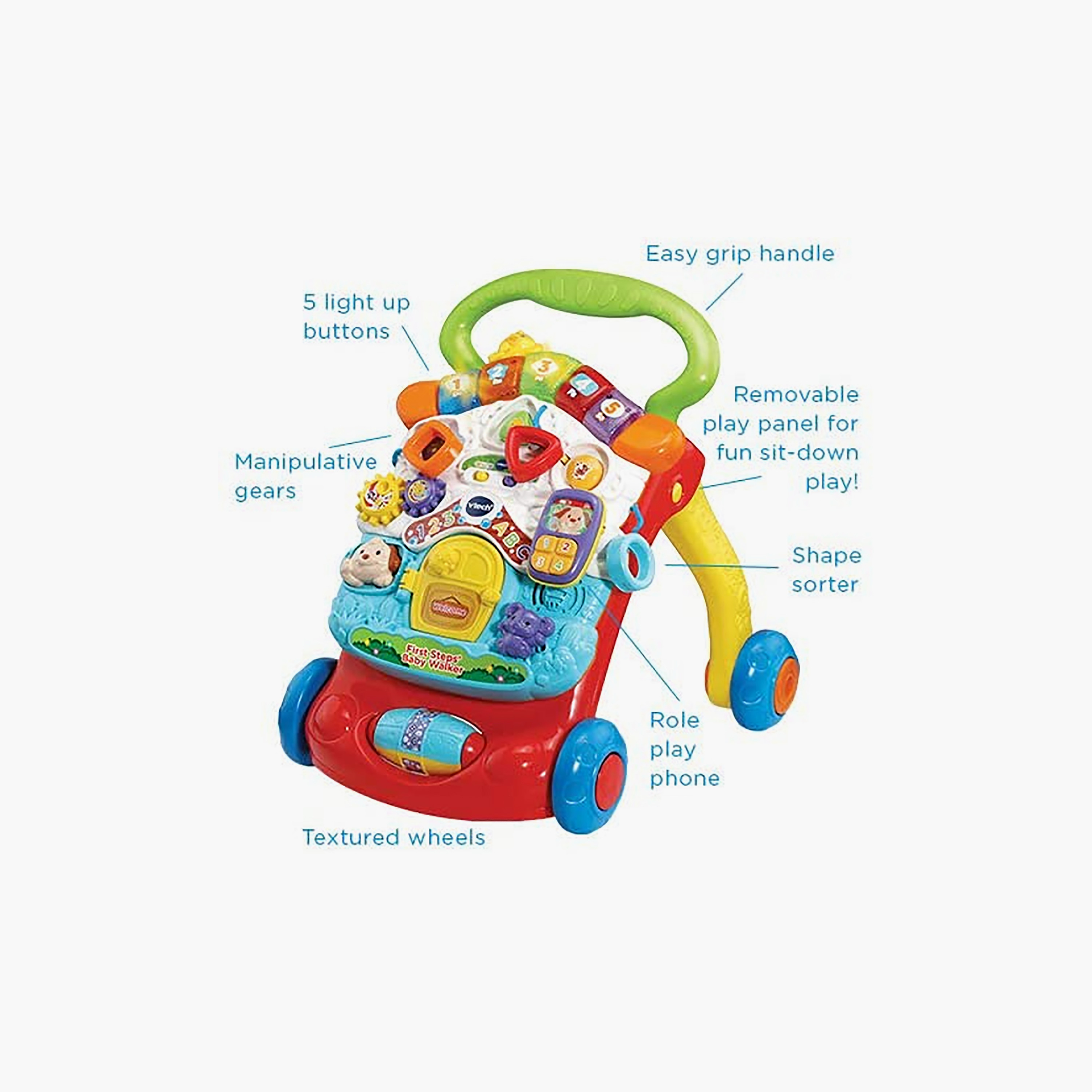 Vtech 2-In-1 Walker & Activity Centre-baby-infantactivity-walkers-image-5