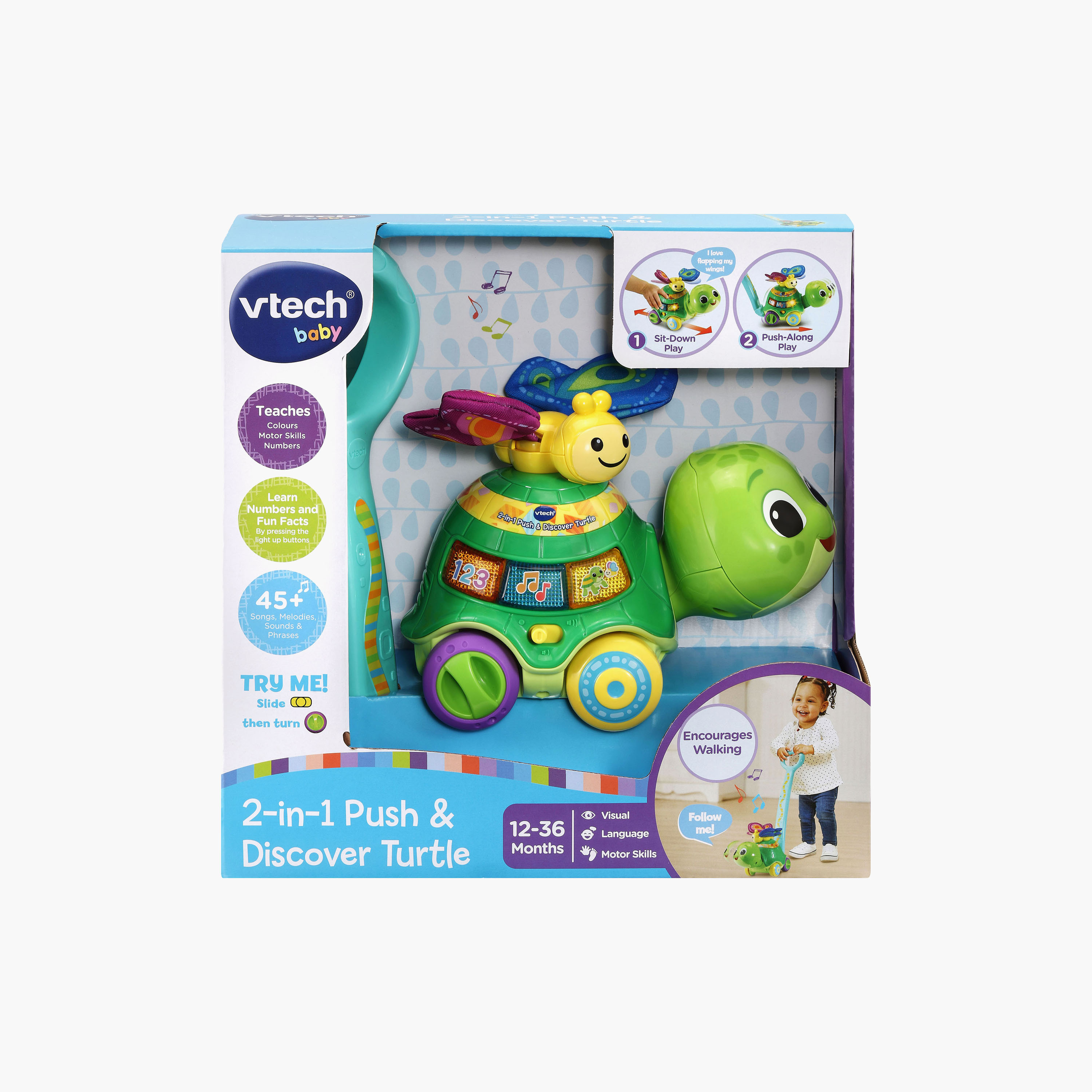 Vtech 2-In-1 Push & Discover Turtle-toys-babyandtoddlertoys-pushandpulltoys-image-3