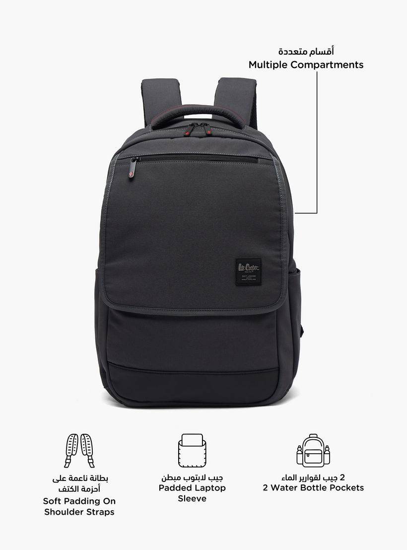 شنطة ظهر سادة مع جيب لابتوب مبطن للأطفال بعمر 13 سنة فما فوق من لي كوبر-boys-accessories-bagsandbackpacks-image-2
