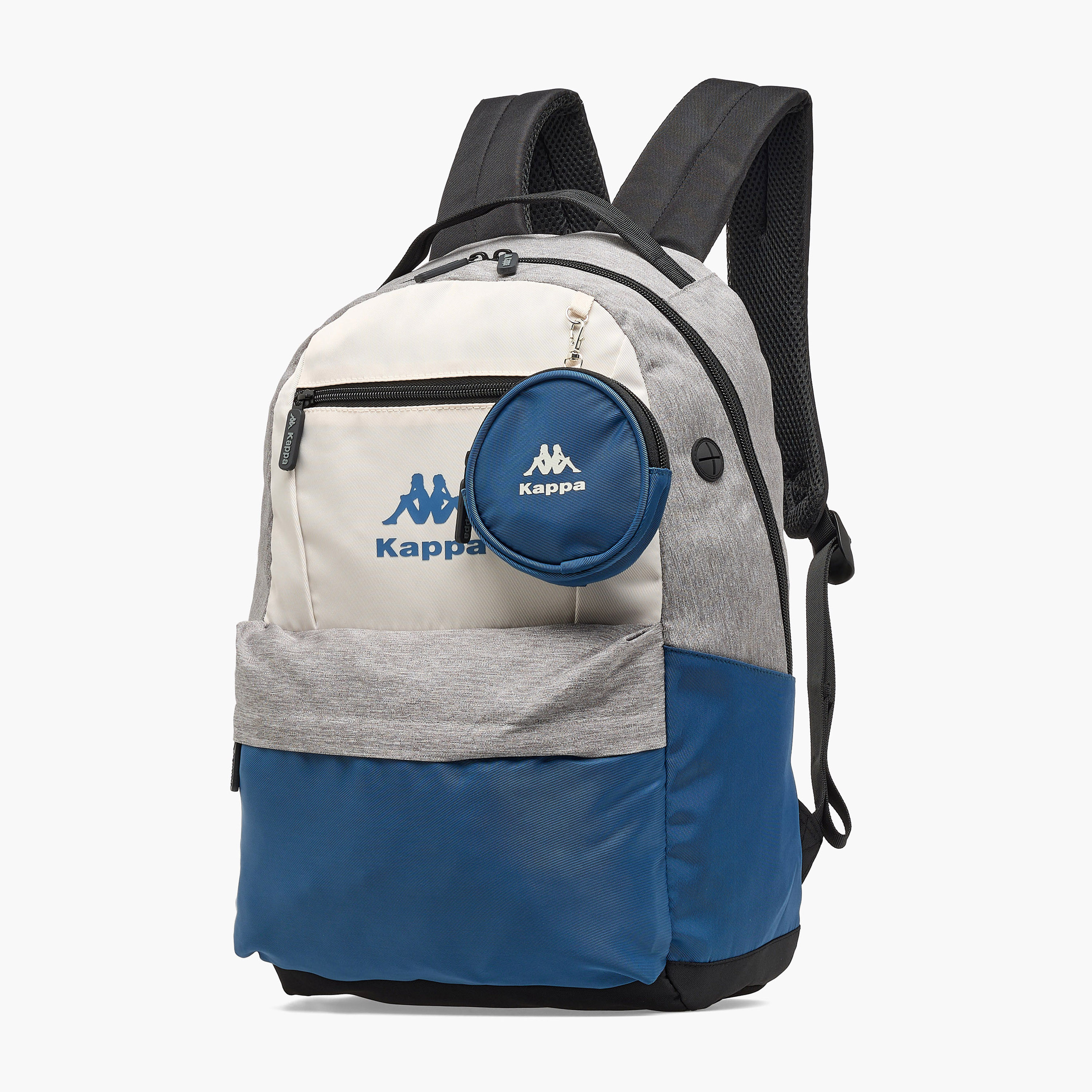 Kappa Colourblock Backpack for Kids 13 Years+ with Detachable Pouch-boys-accessories-bagsandbackpacks-image-2