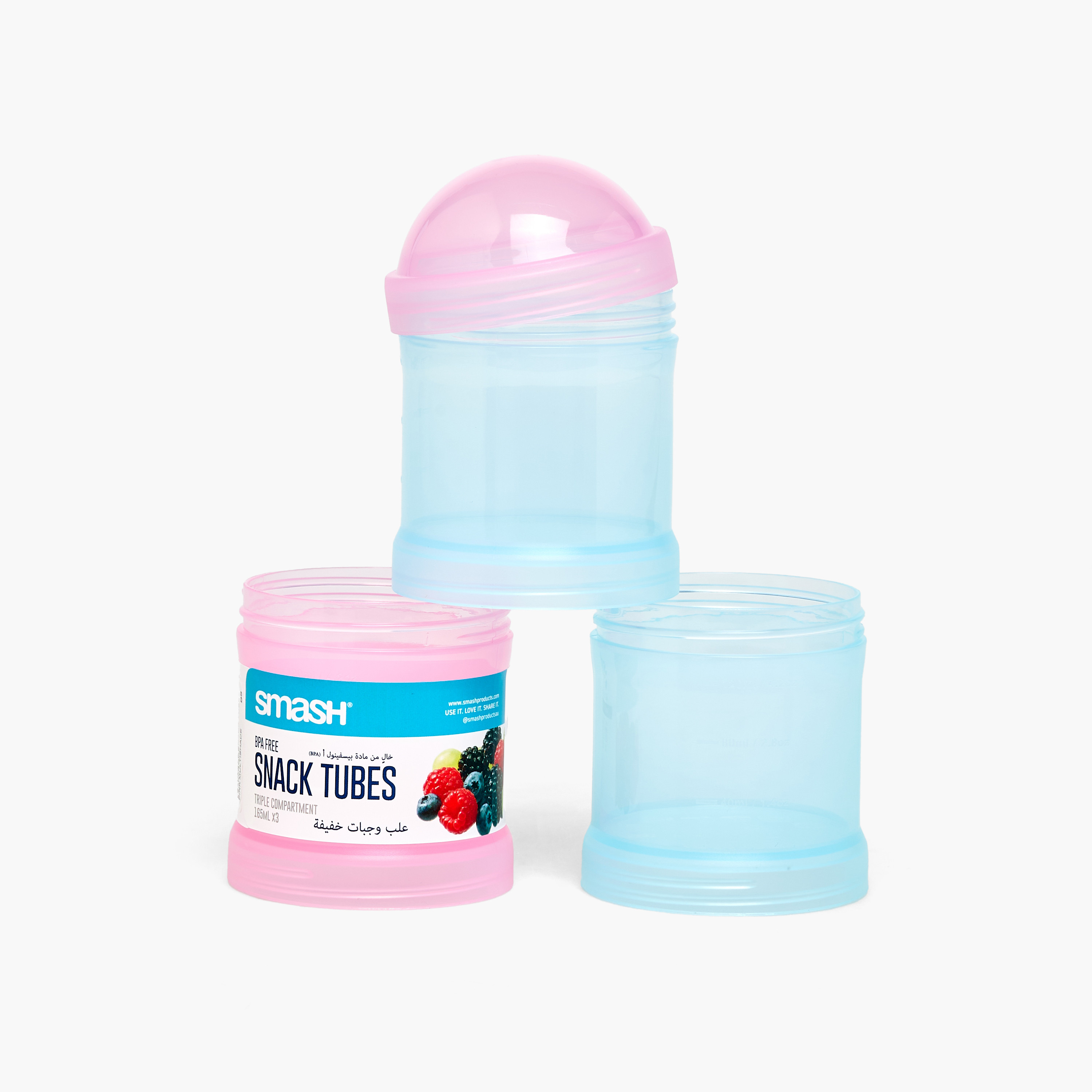 Smash Solid Stackable Snack Tube Box for Kids with Lid-school-lunchessentials-lunchboxes-image-4