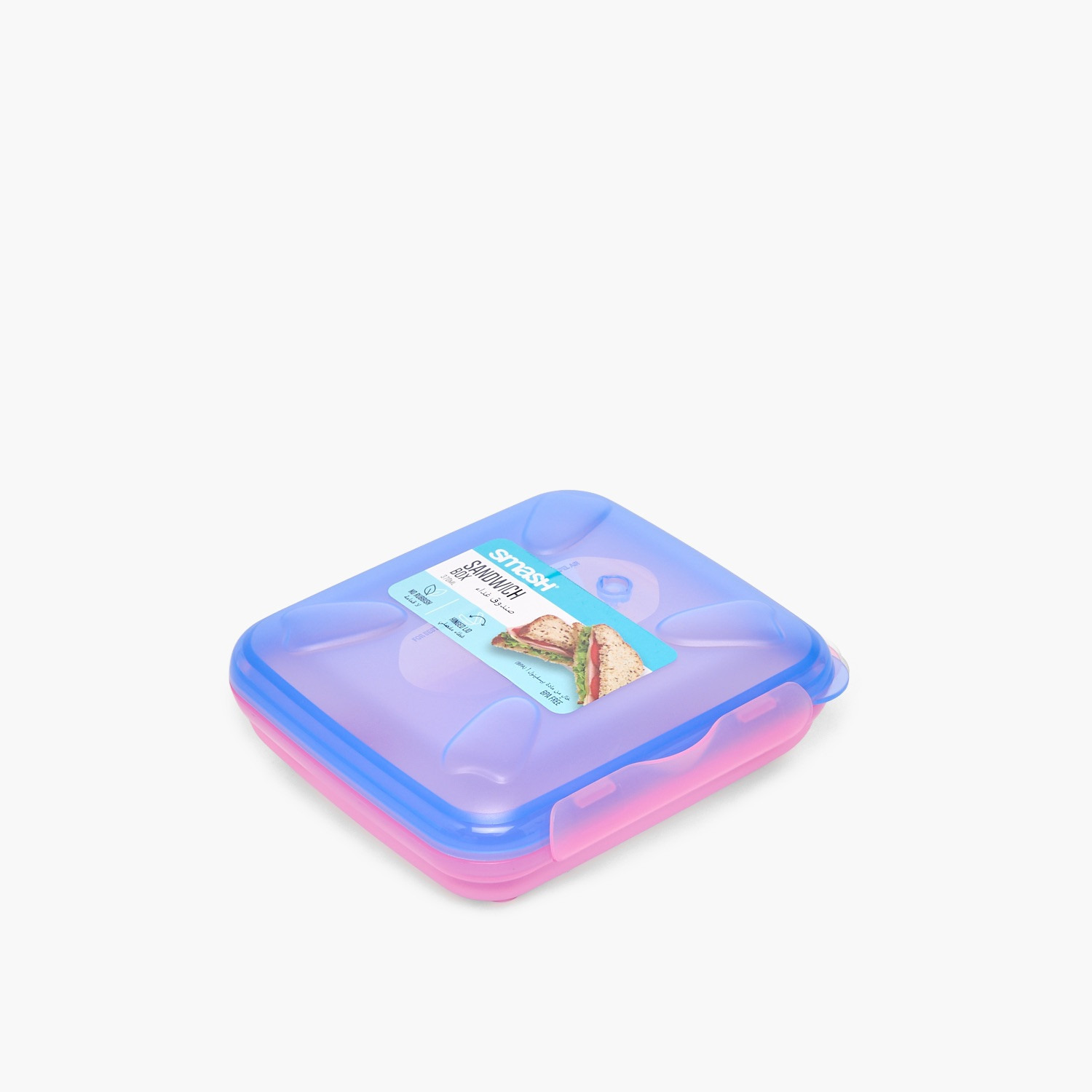 Smash Solid Lunch Box for Kids with Hinged Lid - 370 ml-school-lunchessentials-lunchboxes-image-11