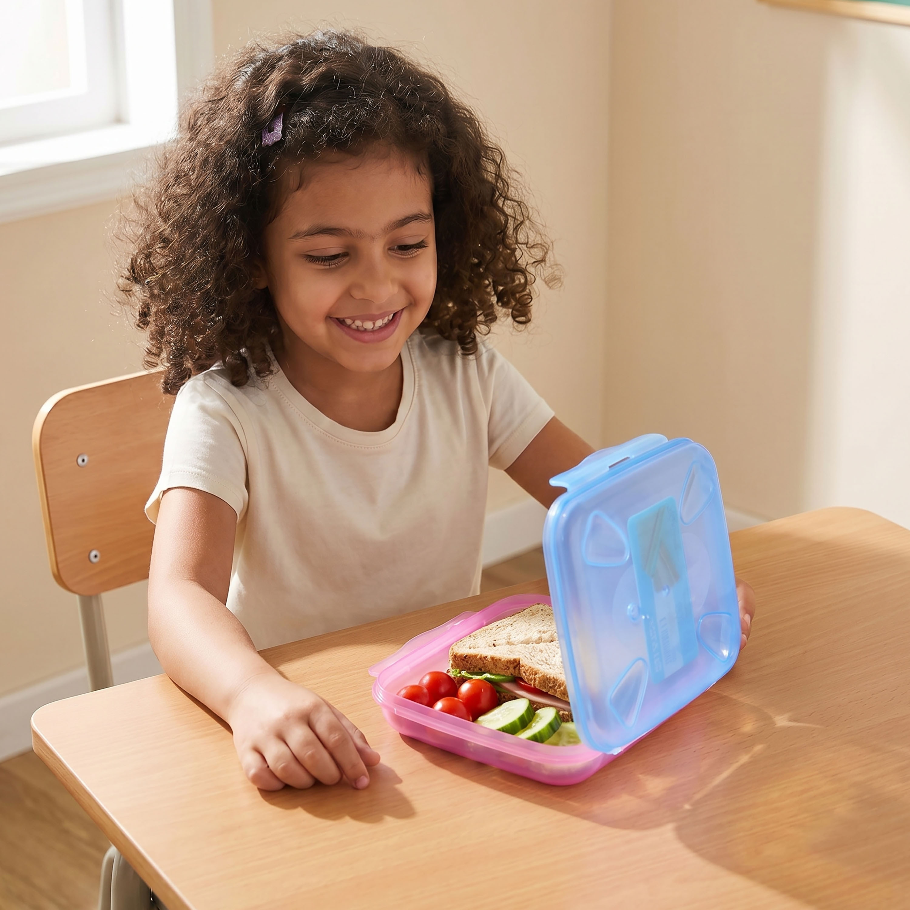 Smash Solid Lunch Box for Kids with Hinged Lid - 370 ml-school-lunchessentials-lunchboxes-image-3