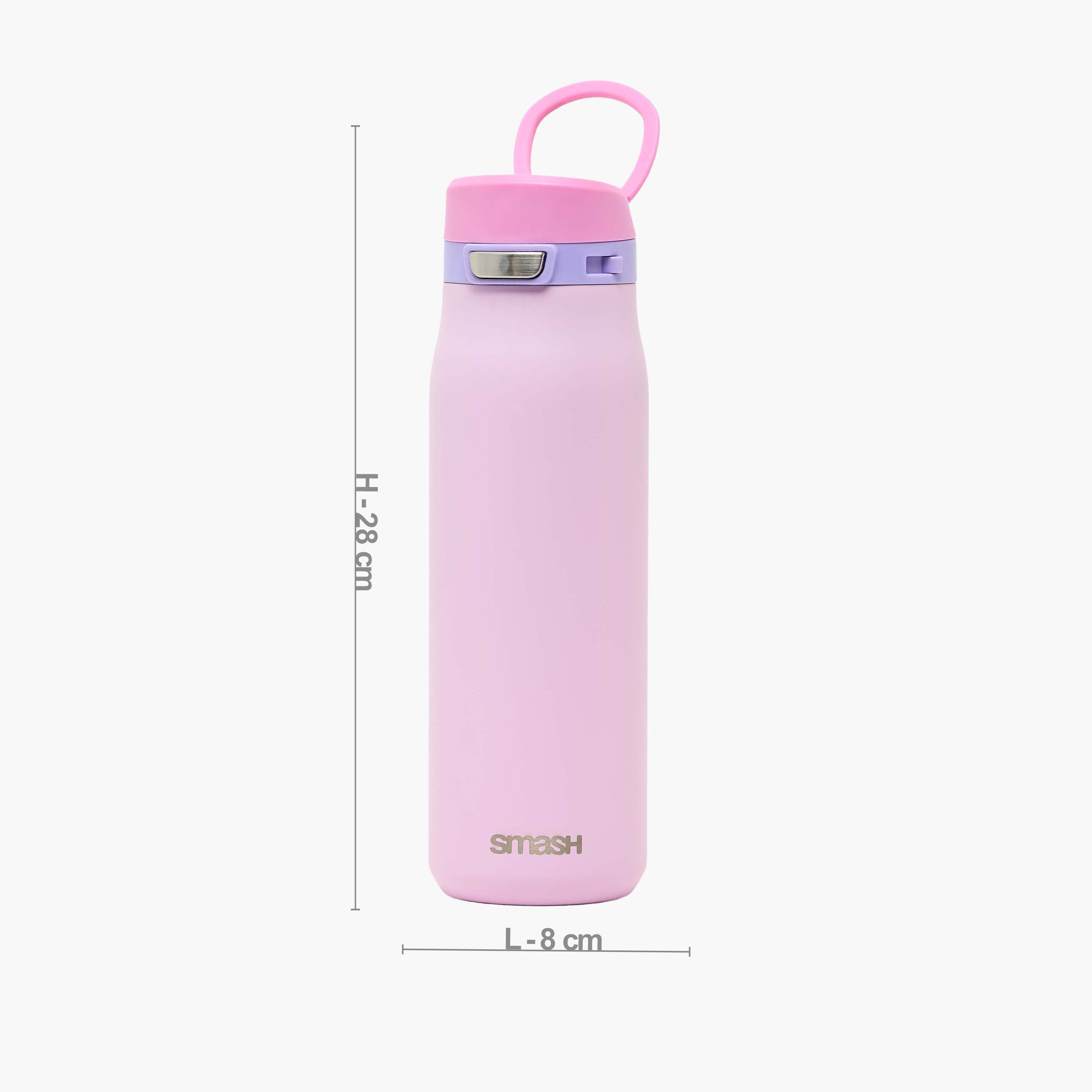 Smash Solid Stainless Steel Water Bottle with Spout and Carry Loop - 750 ml-school-waterbottles-image-4