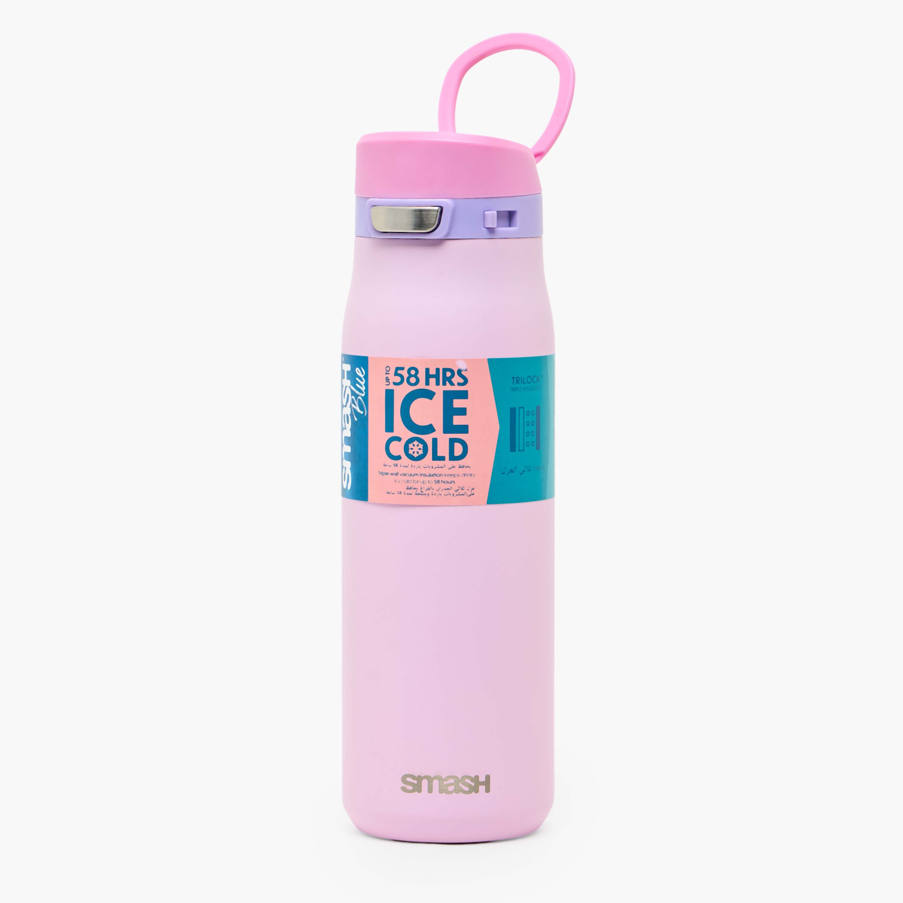 Smash Solid Stainless Steel Water Bottle with Spout and Carry Loop - 750 ml-school-waterbottles-image-9