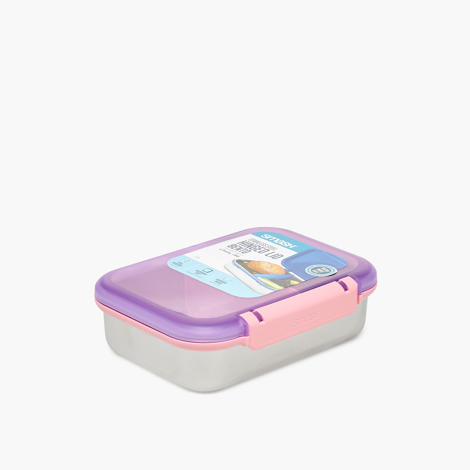 صندوق غداء بنتو سادة مع فاصل للأطفال من سماش - 1.8 لتر-school-lunchessentials-lunchboxes-image-10