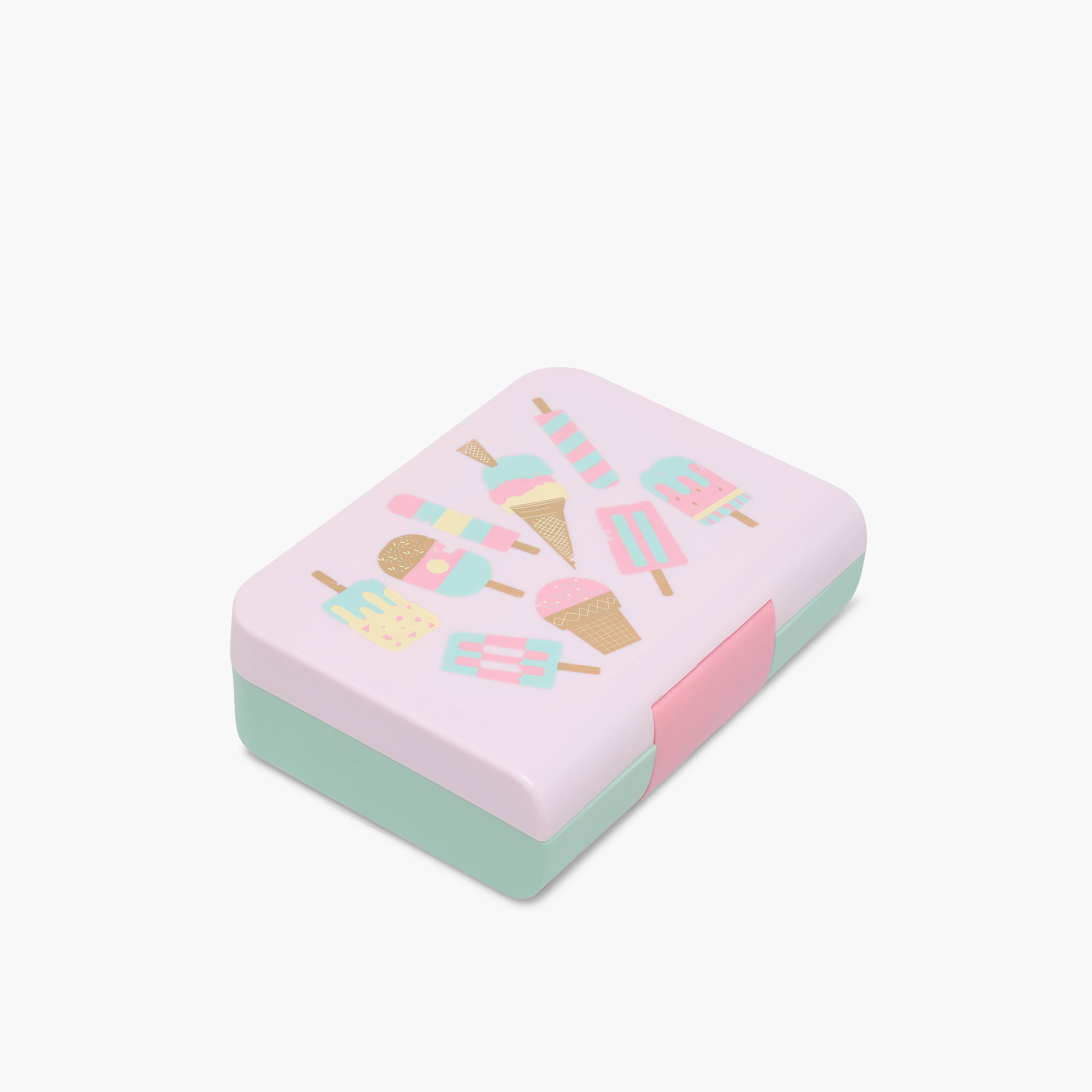 Smash Ice Cream Print Bento Lunch Box for Boys with Clip Lock Closure-school-lunchessentials-lunchboxes-image-1