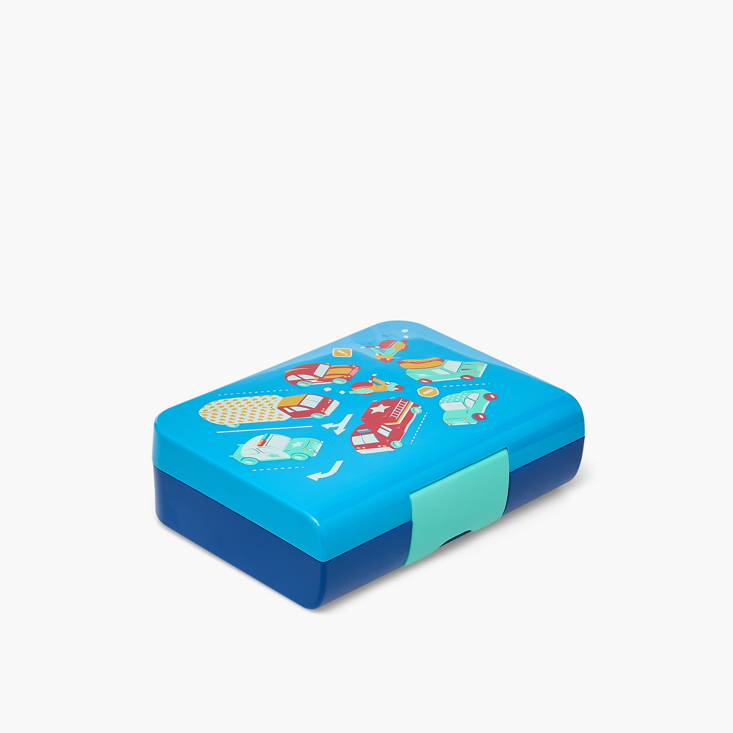 Smash Vehicle Print Bento Lunch Box for Boys with Clip Lock Closure-school-lunchessentials-lunchboxes-image-10