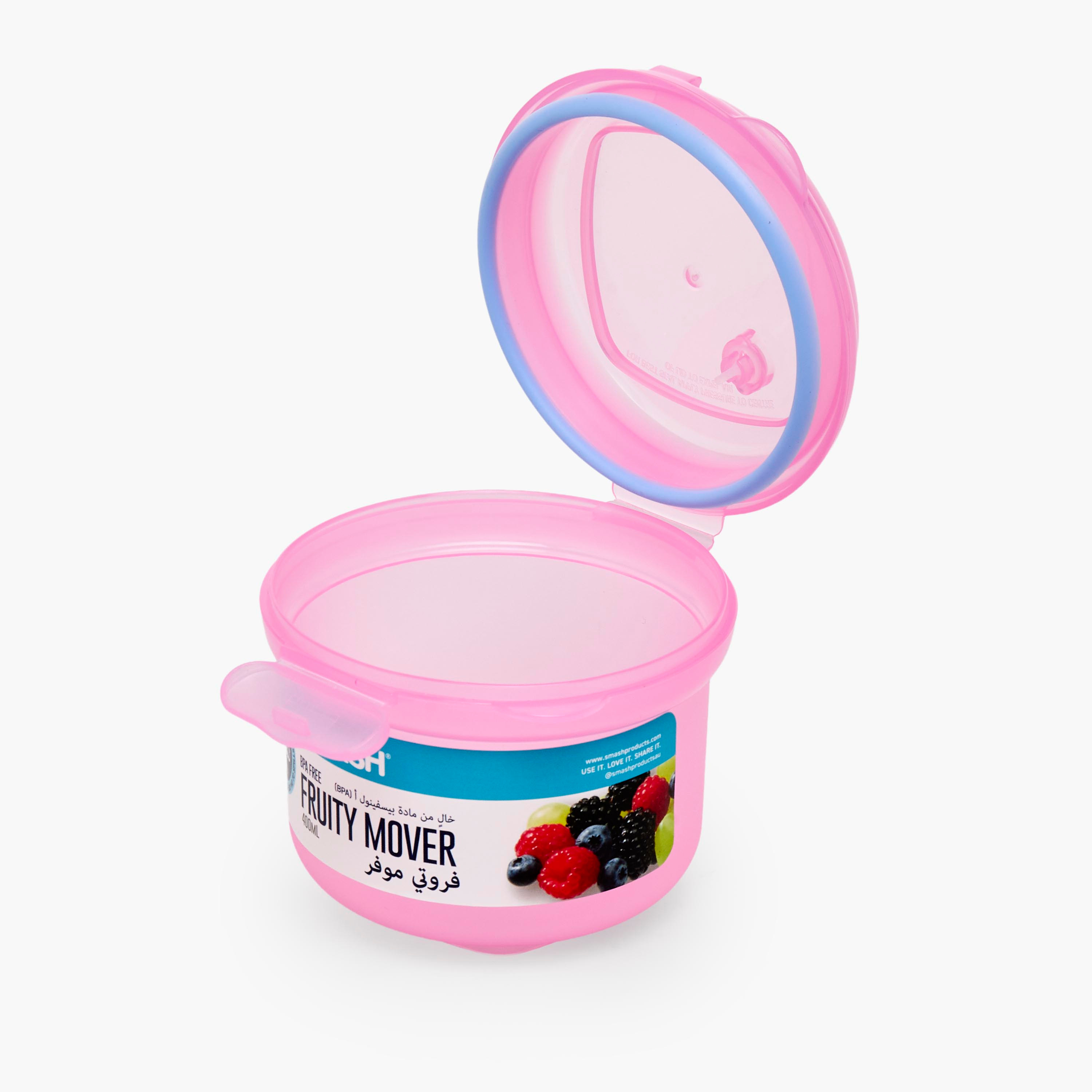 Smash Solid Fruity Mover for Girls with Clip Lock Lid - 400 ml-school-lunchessentials-lunchboxes-image-3